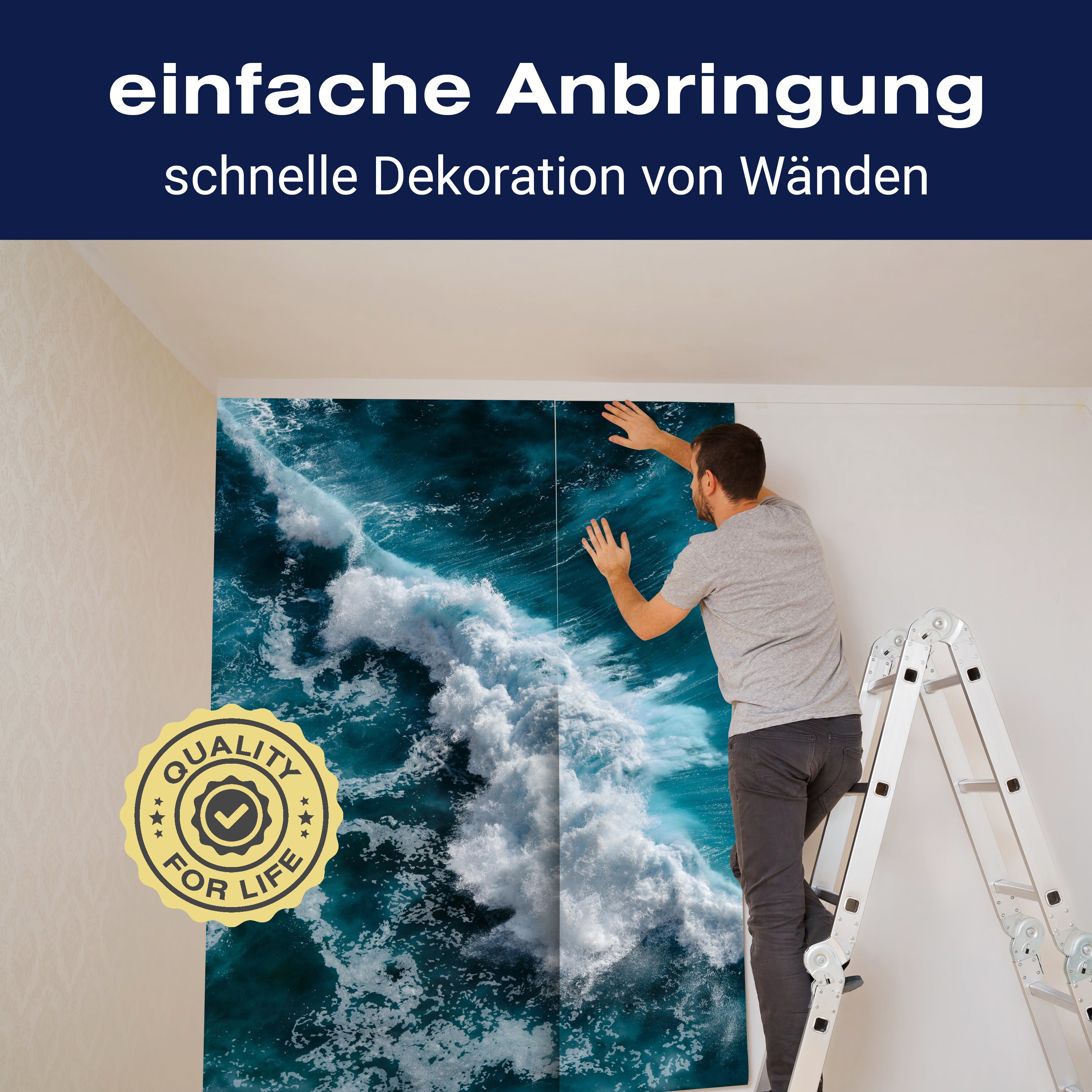 Fototapete aufgewühltes Meer Wellen M6488 - Bild 3 Fototapete aufgewühltes Meer Wellen M6488 - Bild 3