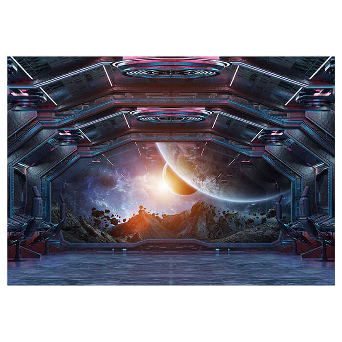 Fototapete Raumschiff Planeten Weltall Science Fict M6502 - Bild 2 Fototapete Raumschiff Planeten Weltall Science Fict M6502 - Bild 2