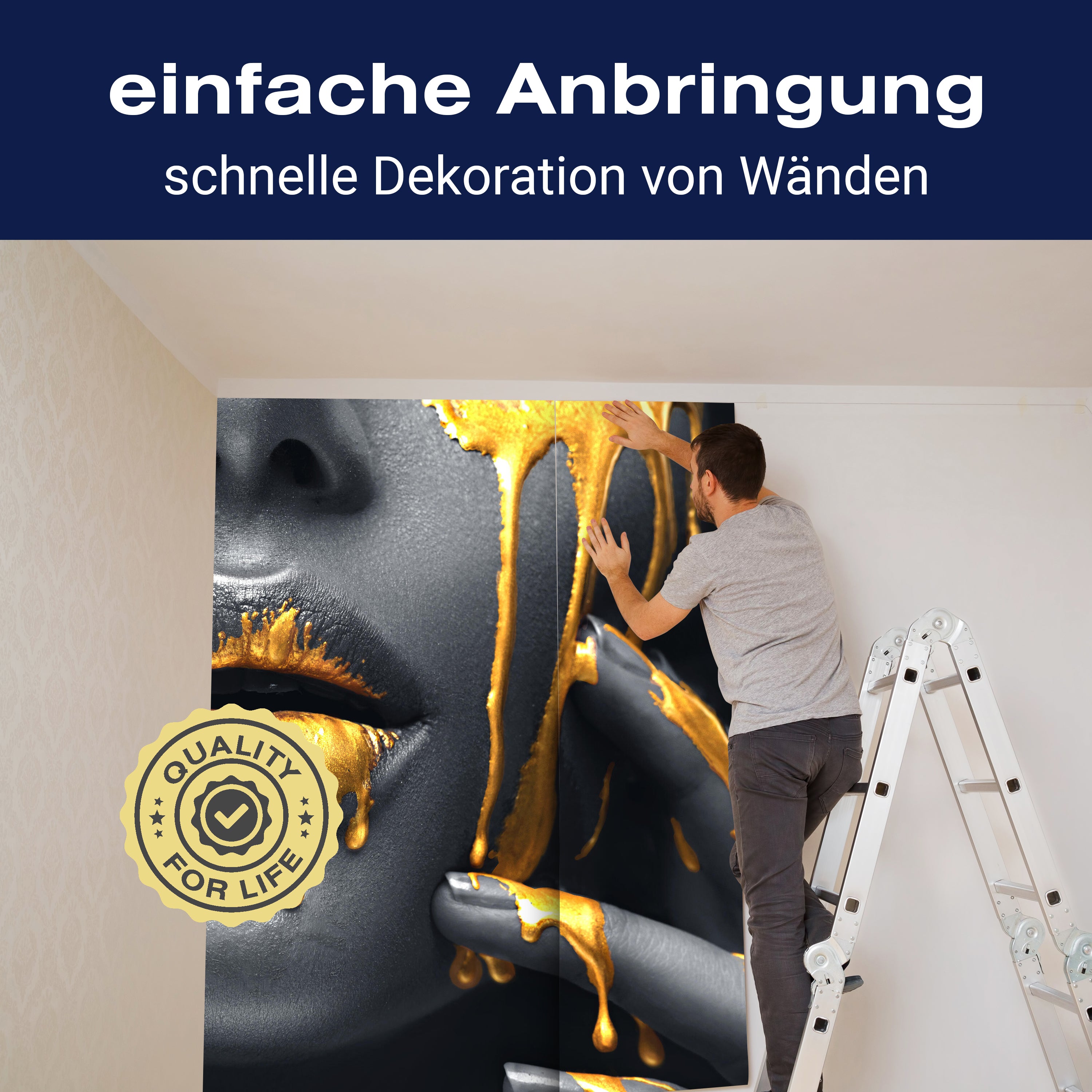 Fototapete Frau Gesicht Farbe M6516 - Bild 3 Fototapete Frau Gesicht Farbe M6516 - Bild 3