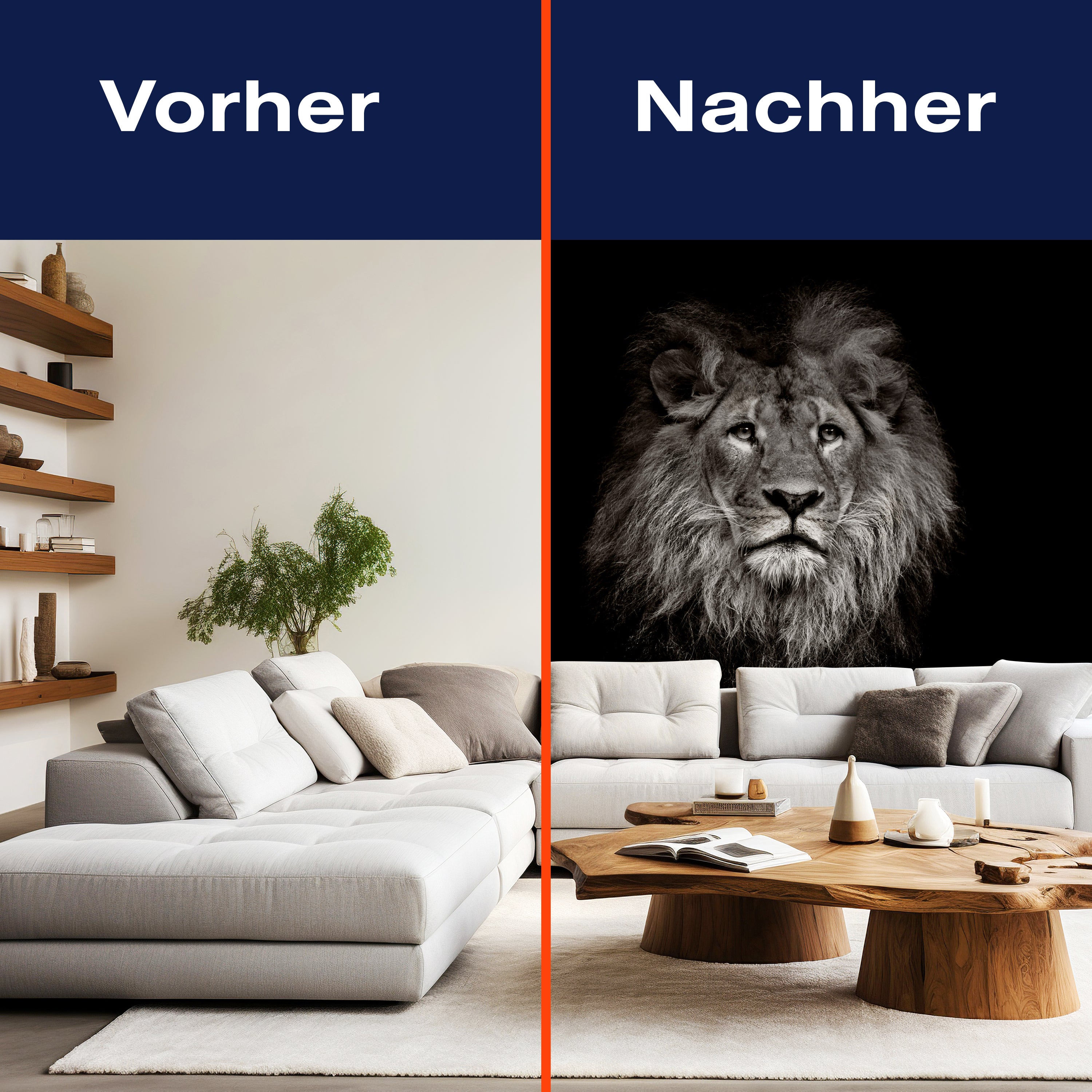 Fototapete Löwe schwarz weiß 2 M6545 - Bild 9 Fototapete Löwe schwarz weiß 2 M6545 - Bild 9