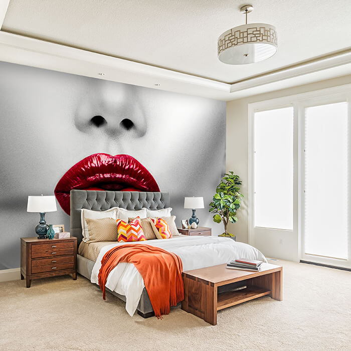 Fototapete Frau roter Lippensift M6548 - Bild 1 Fototapete Frau roter Lippensift M6548 - Bild 1