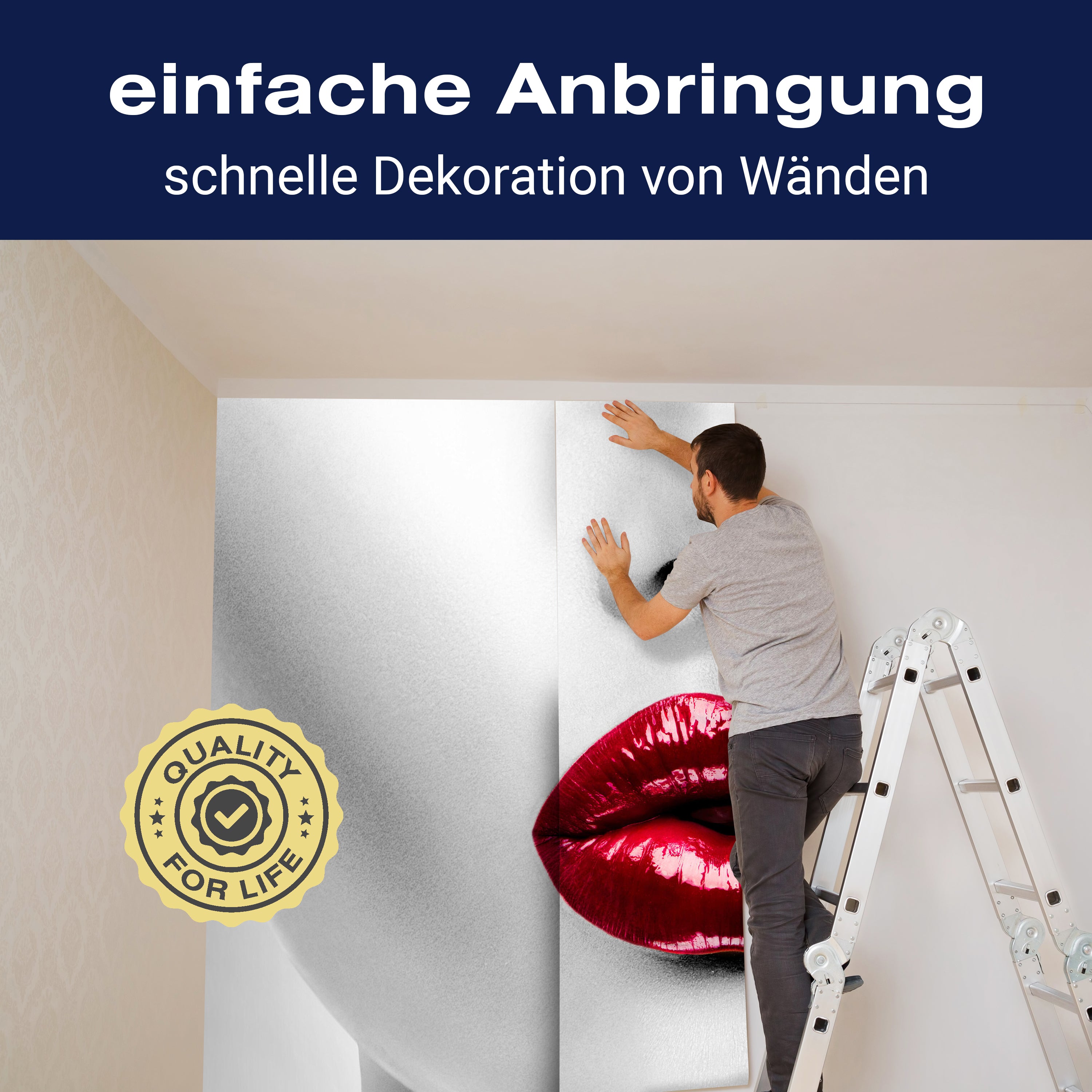 Fototapete Frau roter Lippensift M6548 - Bild 3 Fototapete Frau roter Lippensift M6548 - Bild 3