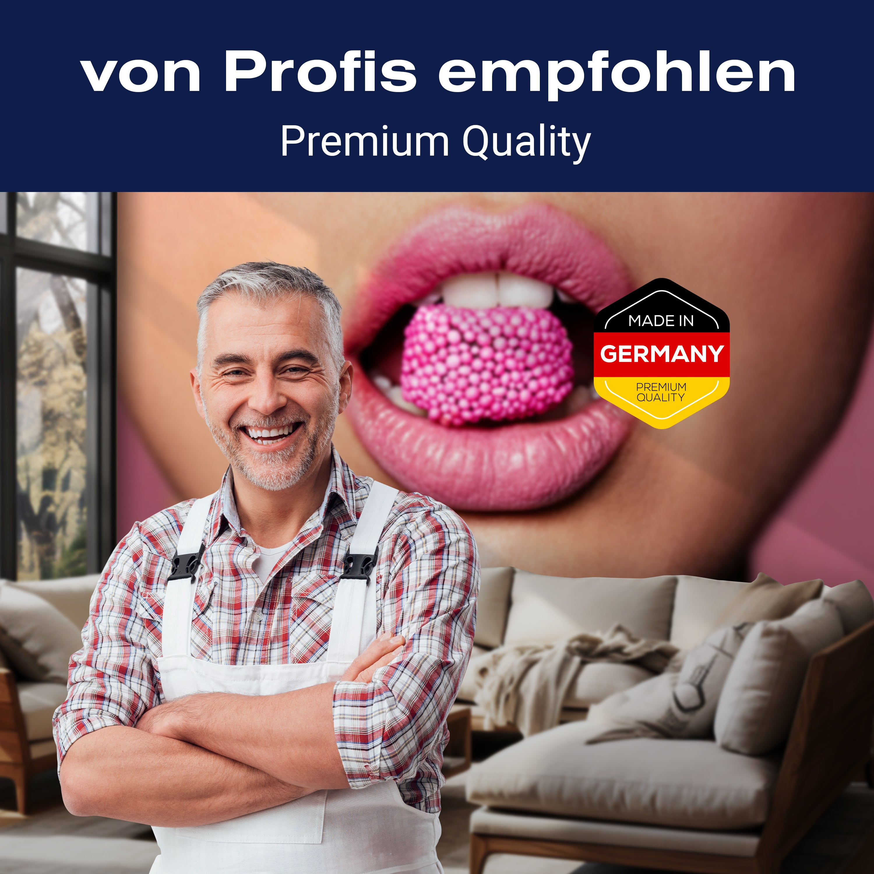 Fototapete Frau Mund rosa Lippenstift M6551 - Bild 5 Fototapete Frau Mund rosa Lippenstift M6551 - Bild 5