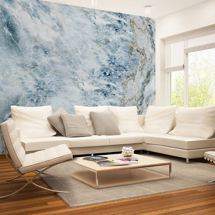 Fototapete Marmor blau gold weiß M6559 - Bild 1 Fototapete Marmor blau gold weiß M6559 - Bild 1