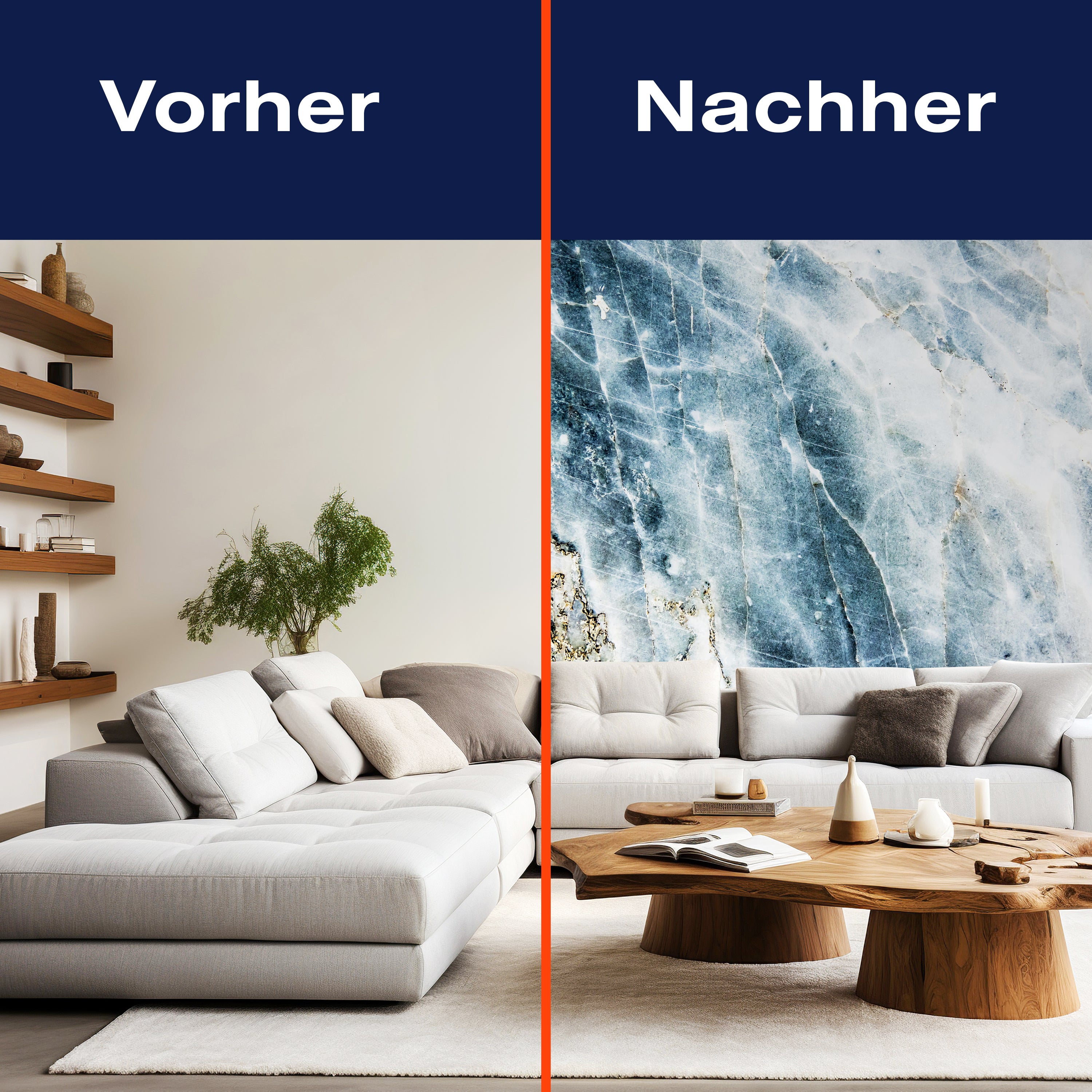 Fototapete Marmor blau gold weiß M6559 - Bild 9 Fototapete Marmor blau gold weiß M6559 - Bild 9