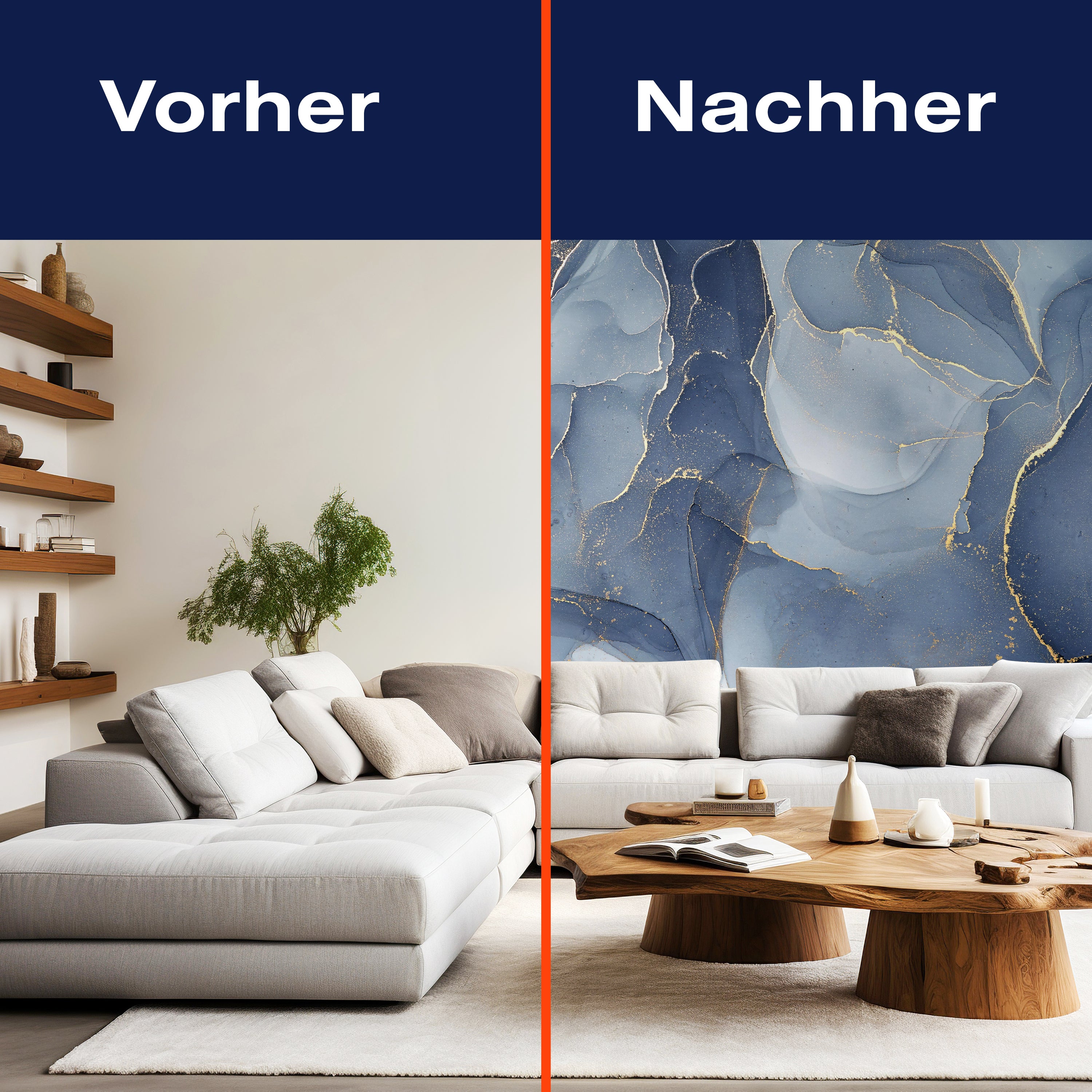 Fototapete Wasserfarben gelb blau M6563 - Bild 9 Fototapete Wasserfarben gelb blau M6563 - Bild 9