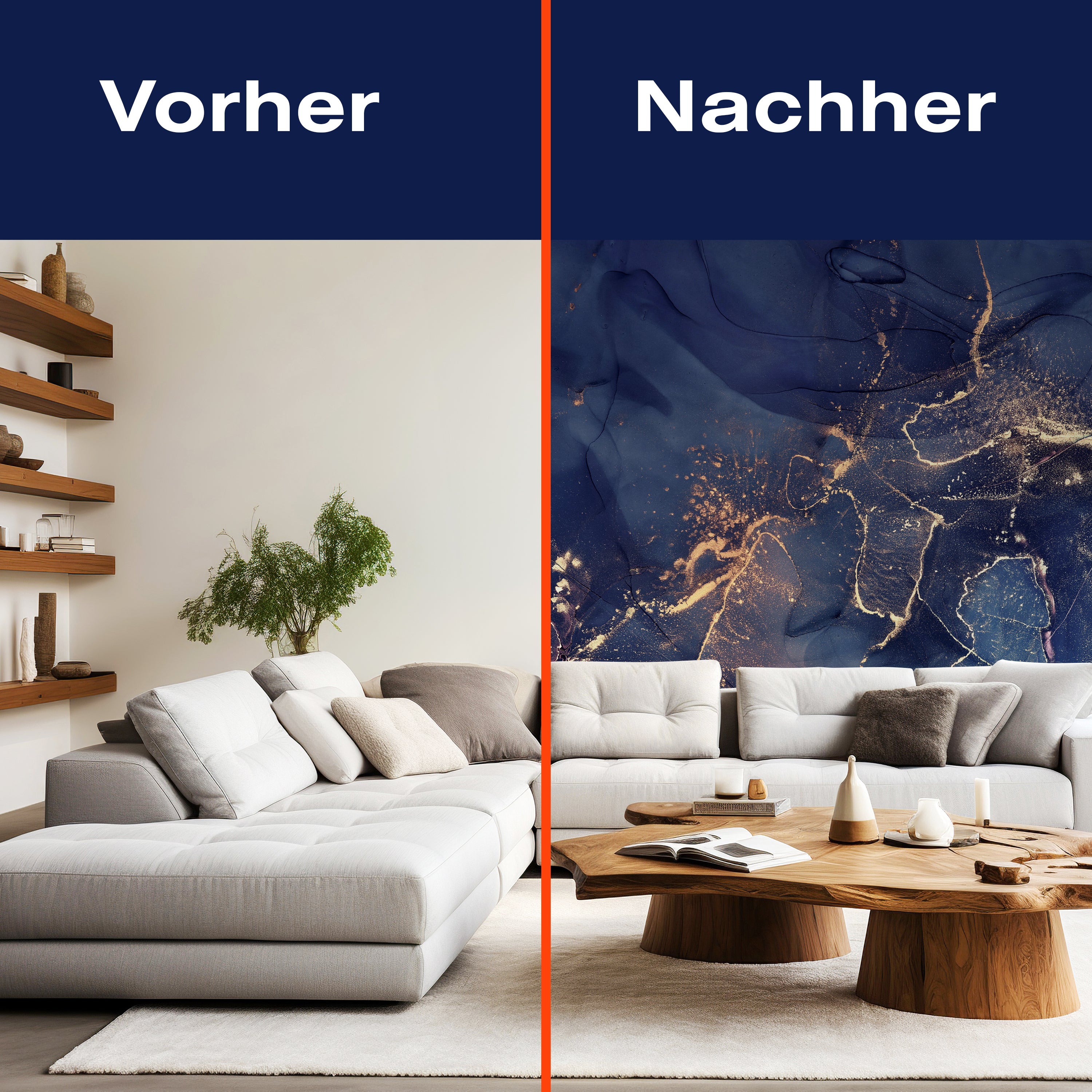 Fototapete Marmoroptik Wasserfarbe dunkelblau M6566 - Bild 9 Fototapete Marmoroptik Wasserfarbe dunkelblau M6566 - Bild 9