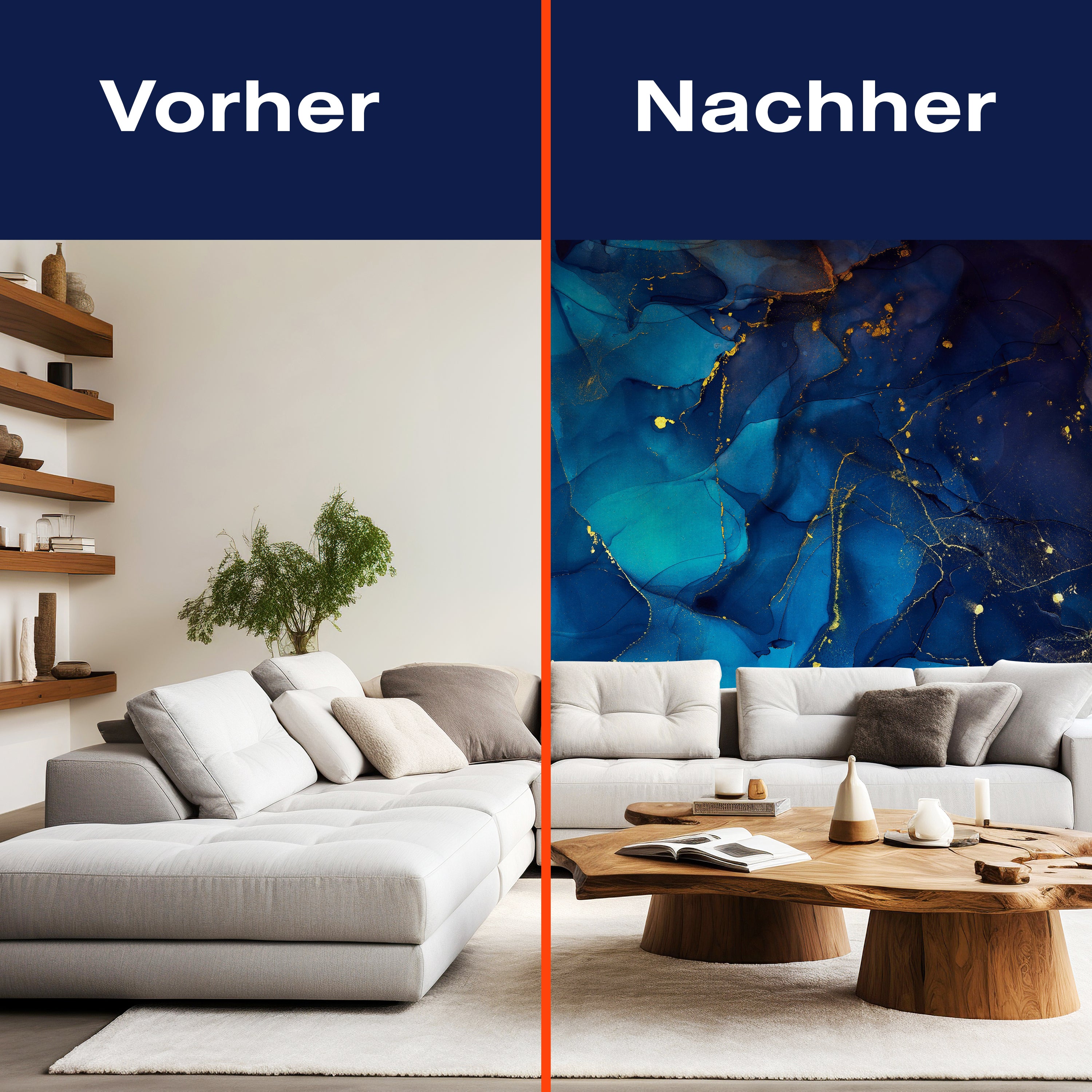 Fototapete Steinoptik blau Wasserfarben M6567 - Bild 9 Fototapete Steinoptik blau Wasserfarben M6567 - Bild 9