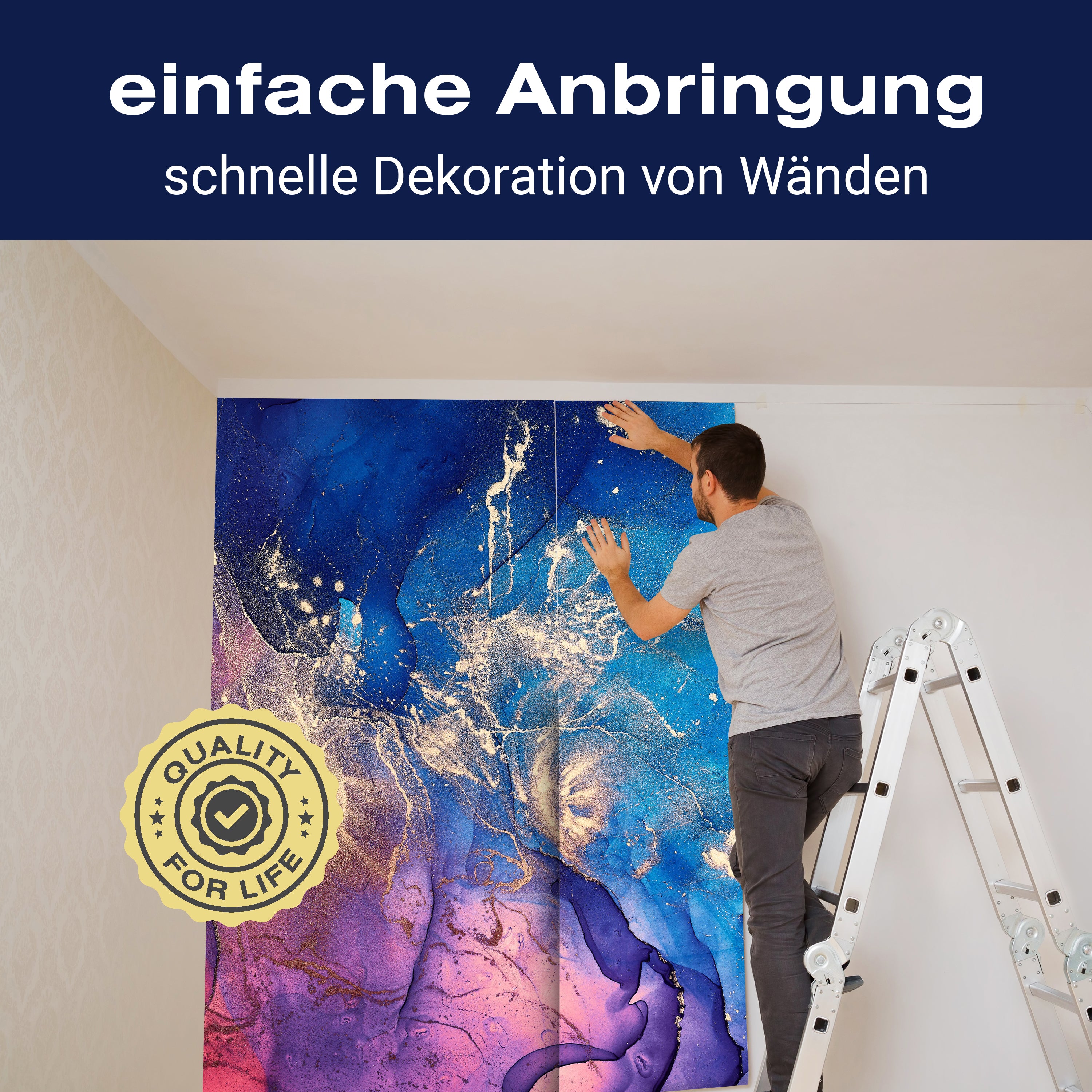 Fototapete Kunst Aquarell Steinoptik M6570 - Bild 3 Fototapete Kunst Aquarell Steinoptik M6570 - Bild 3