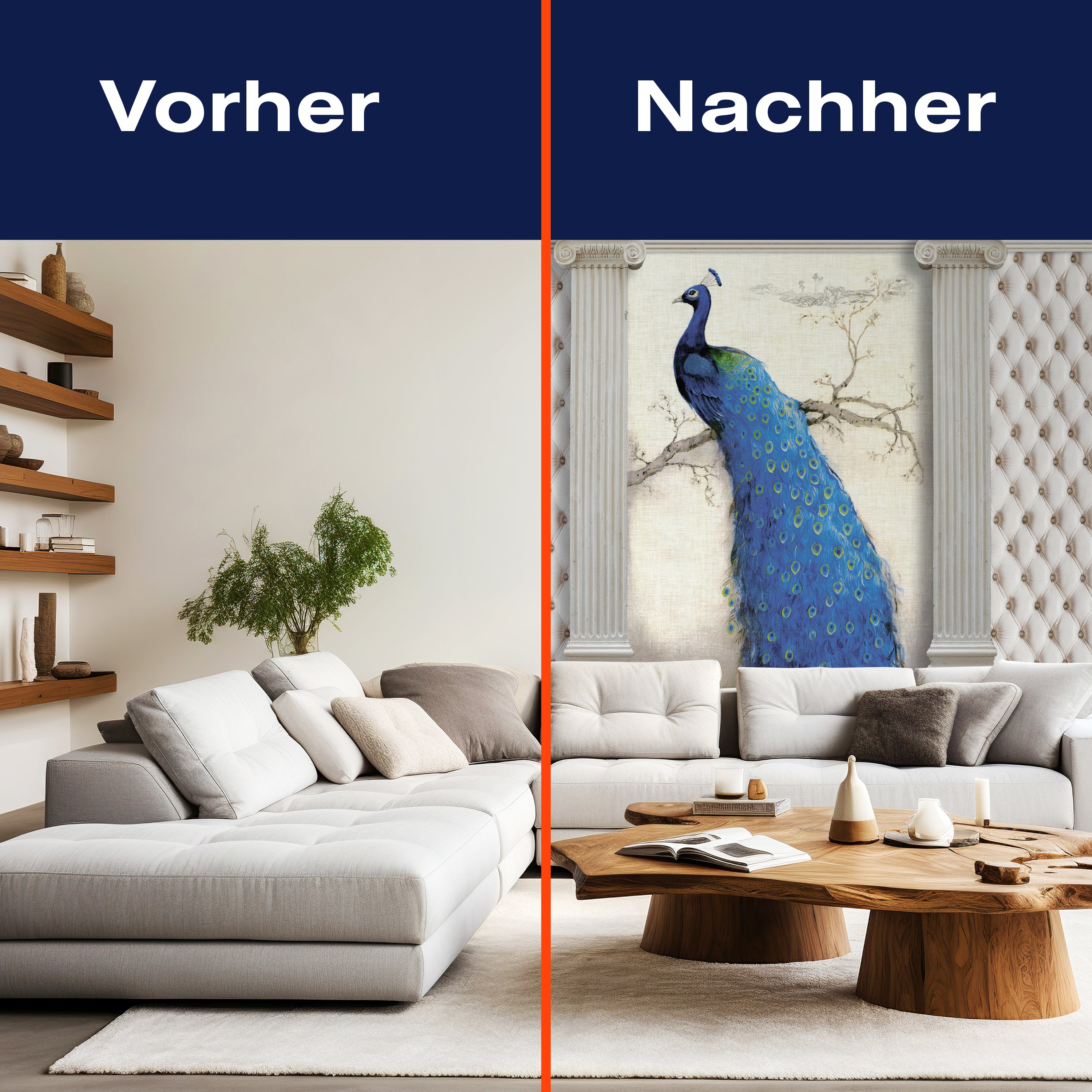 Fototapete blauer Pfau antike Säulen M6580 - Bild 9 Fototapete blauer Pfau antike Säulen M6580 - Bild 9