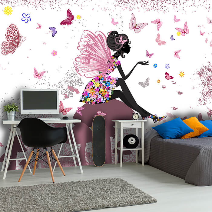 Fototapete Elfe Schmetterlinge Pilze M6594 - Bild 1 Fototapete Elfe Schmetterlinge Pilze M6594 - Bild 1