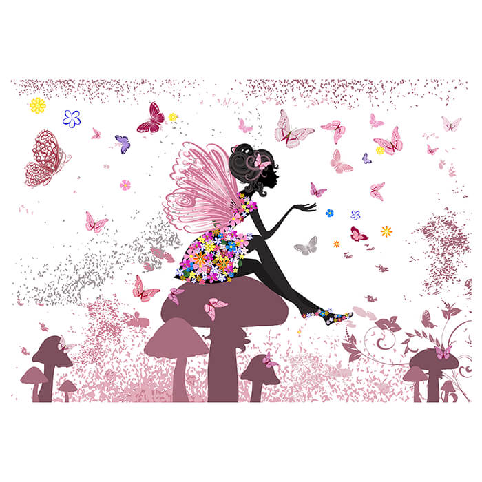 Fototapete Elfe Schmetterlinge Pilze M6594 - Bild 2 Fototapete Elfe Schmetterlinge Pilze M6594 - Bild 2