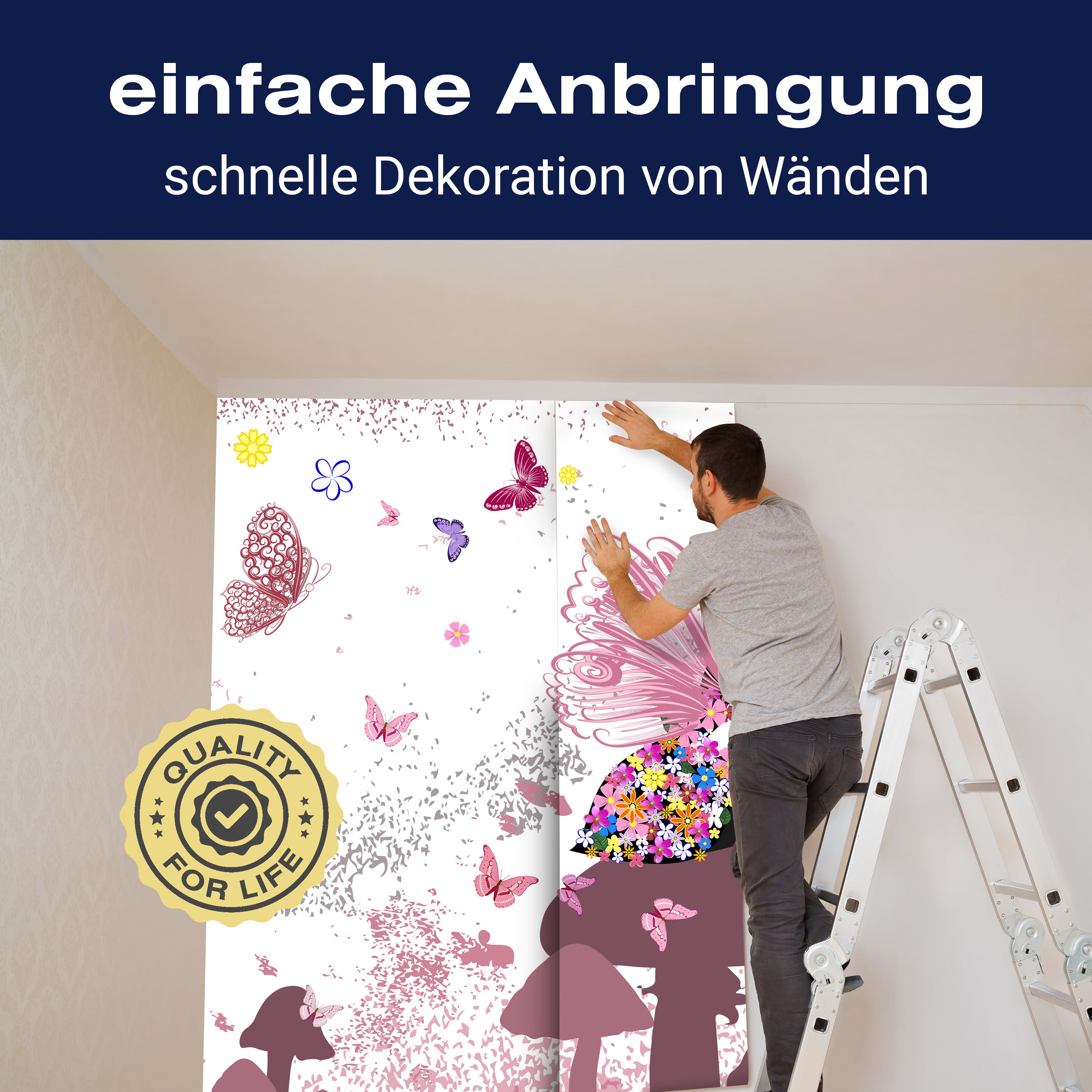 Fototapete Elfe Schmetterlinge Pilze M6594 - Bild 3 Fototapete Elfe Schmetterlinge Pilze M6594 - Bild 3