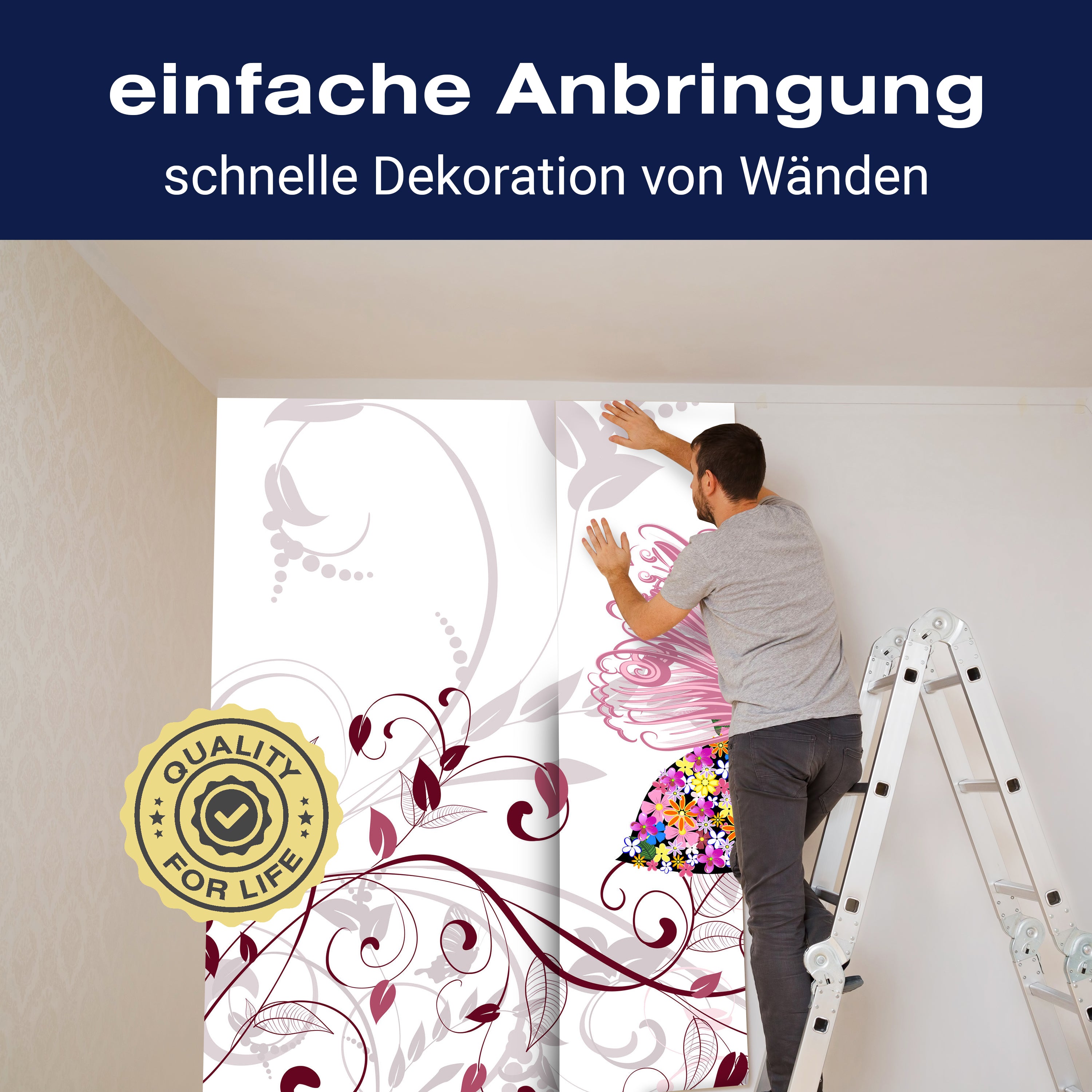 Fototapete Blumenfee mit Schmetterling M6595 - Bild 3 Fototapete Blumenfee mit Schmetterling M6595 - Bild 3