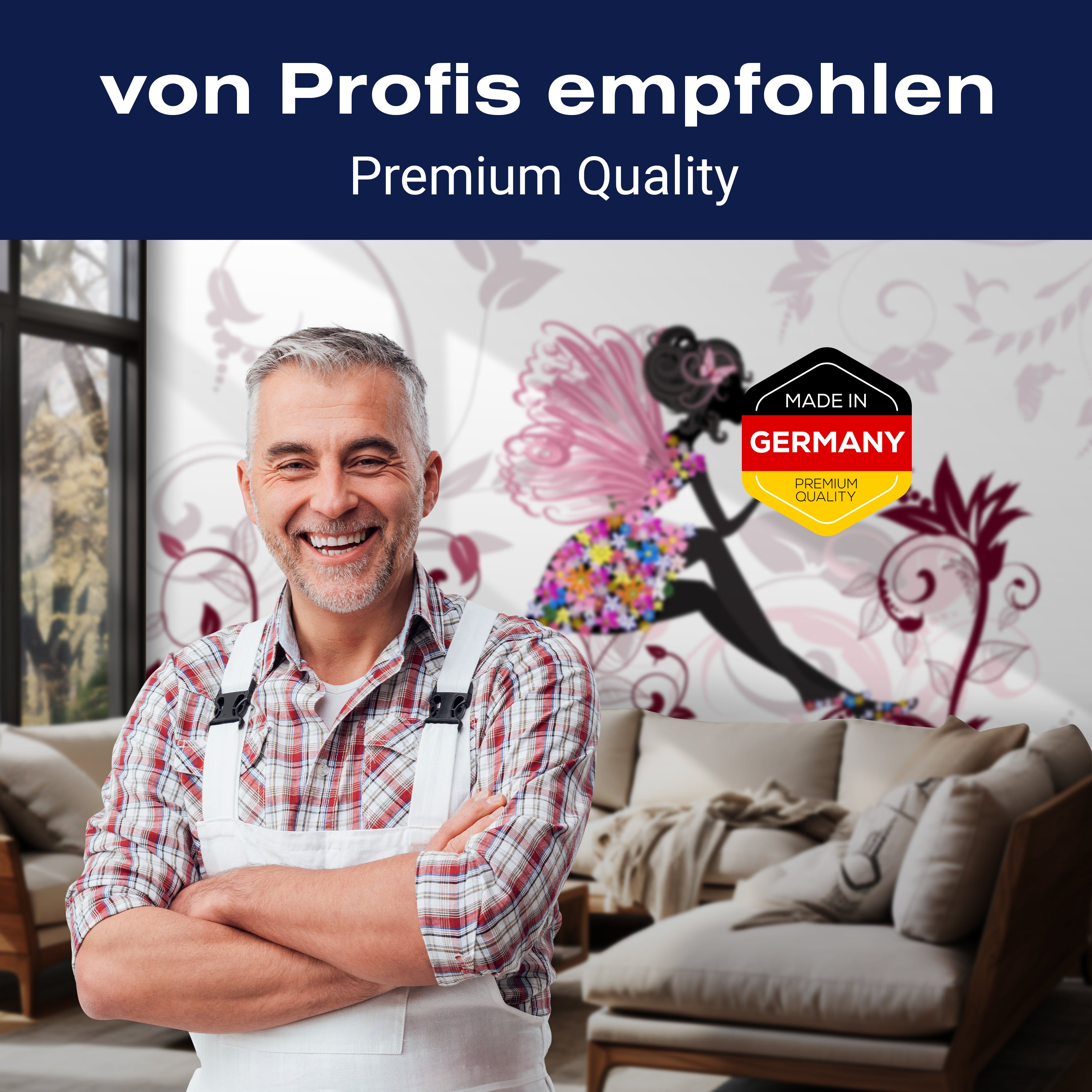 Fototapete Blumenfee mit Schmetterling M6595 - Bild 5 Fototapete Blumenfee mit Schmetterling M6595 - Bild 5