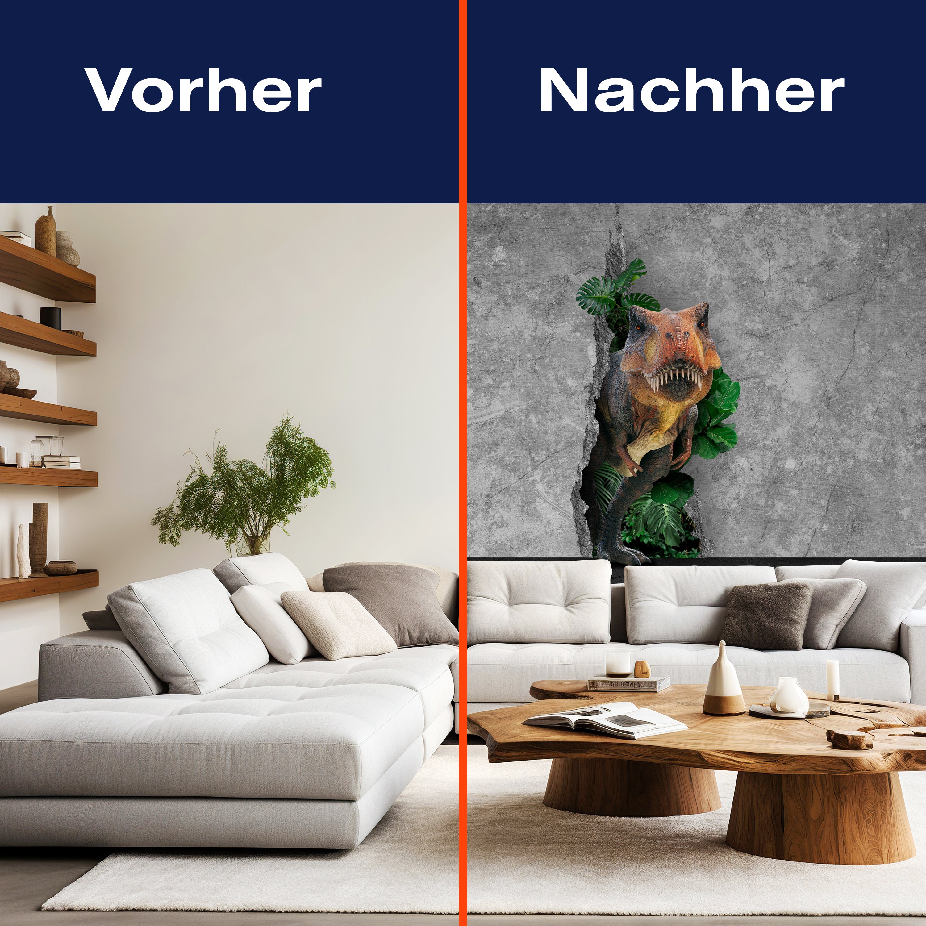 Fototapete 3D Optik T-Rex Wanddurchbruch M6622 - Bild 9 Fototapete 3D Optik T-Rex Wanddurchbruch M6622 - Bild 9