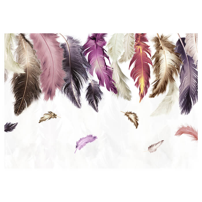 Fototapete bunte Federn rosa violett M6634 - Bild 2 Fototapete bunte Federn rosa violett M6634 - Bild 2