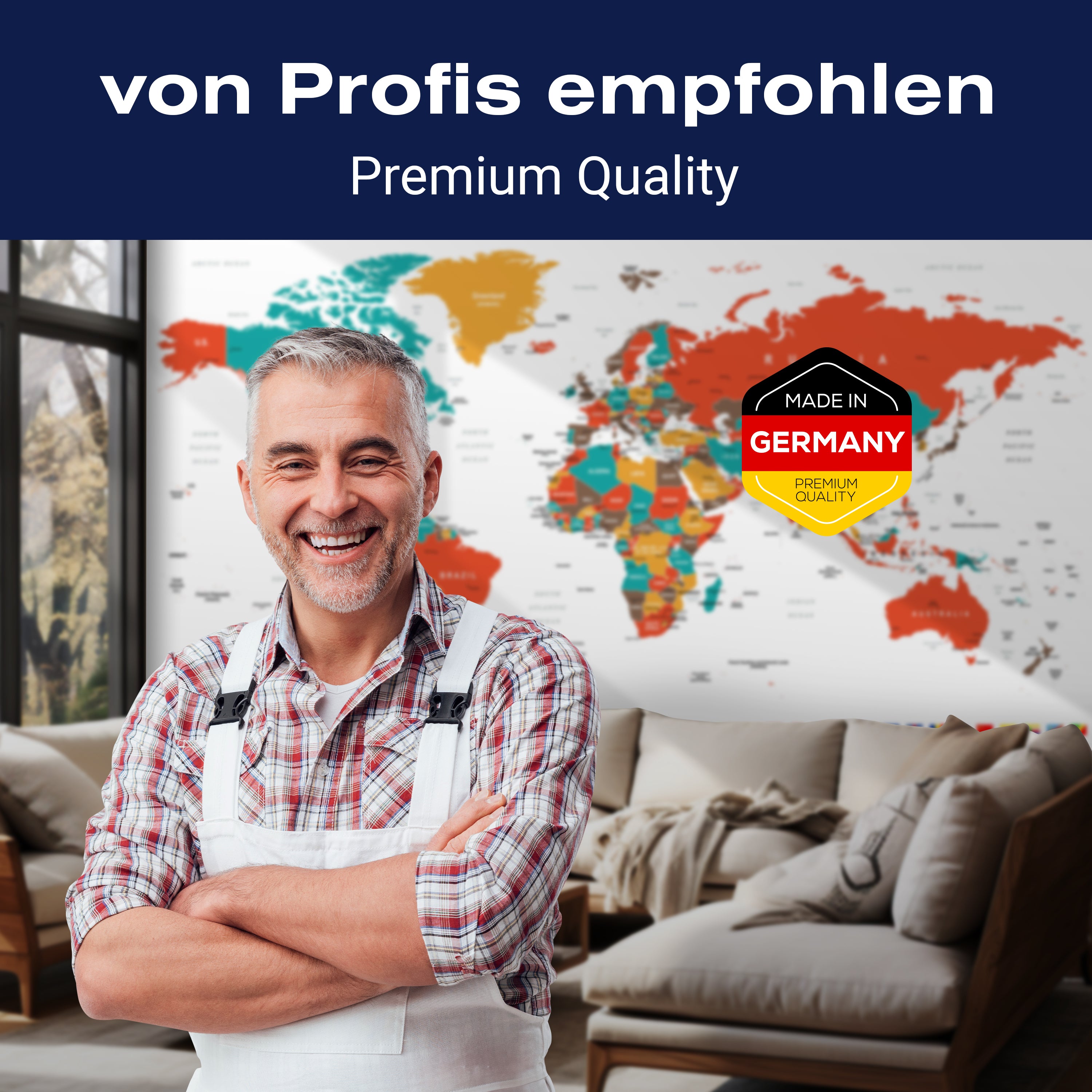 Fototapete bunte Weltkarte Flaggen M6651 - Bild 5 Fototapete bunte Weltkarte Flaggen M6651 - Bild 5