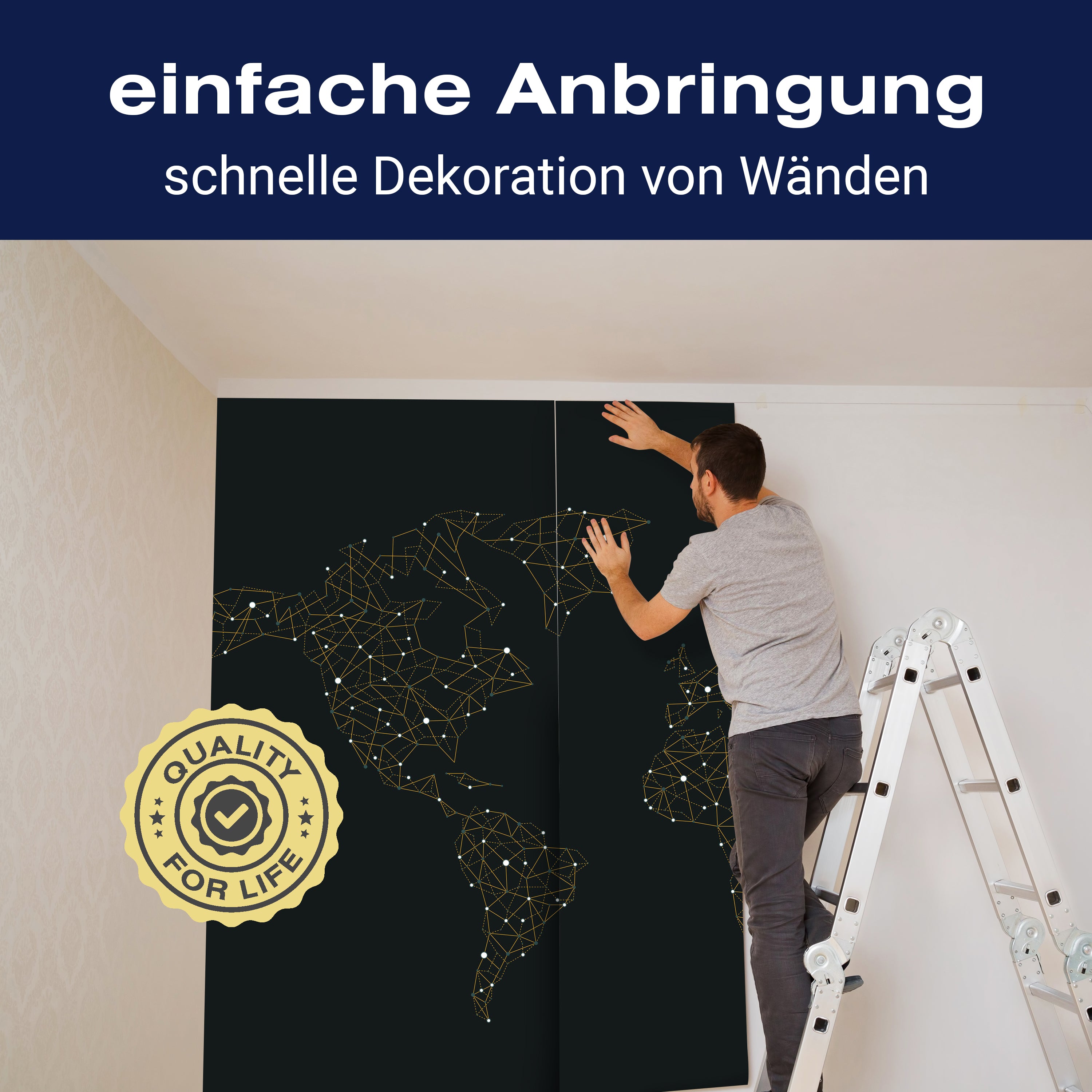 Fototapete Weltkarte Globus Netz M6655 - Bild 3 Fototapete Weltkarte Globus Netz M6655 - Bild 3