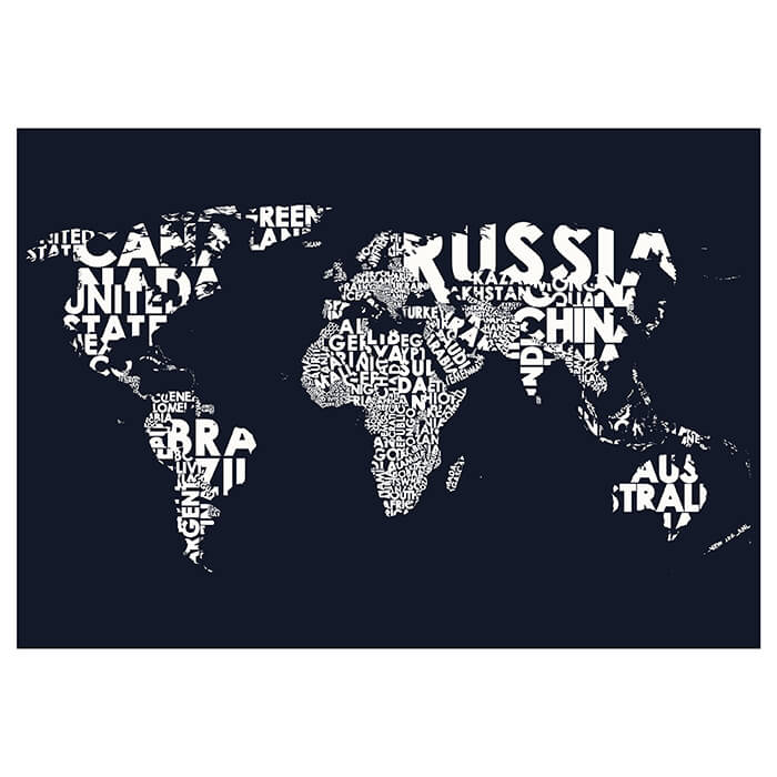 Fototapete Weltkarte weiß blau M6656 - Bild 2 Fototapete Weltkarte weiß blau M6656 - Bild 2