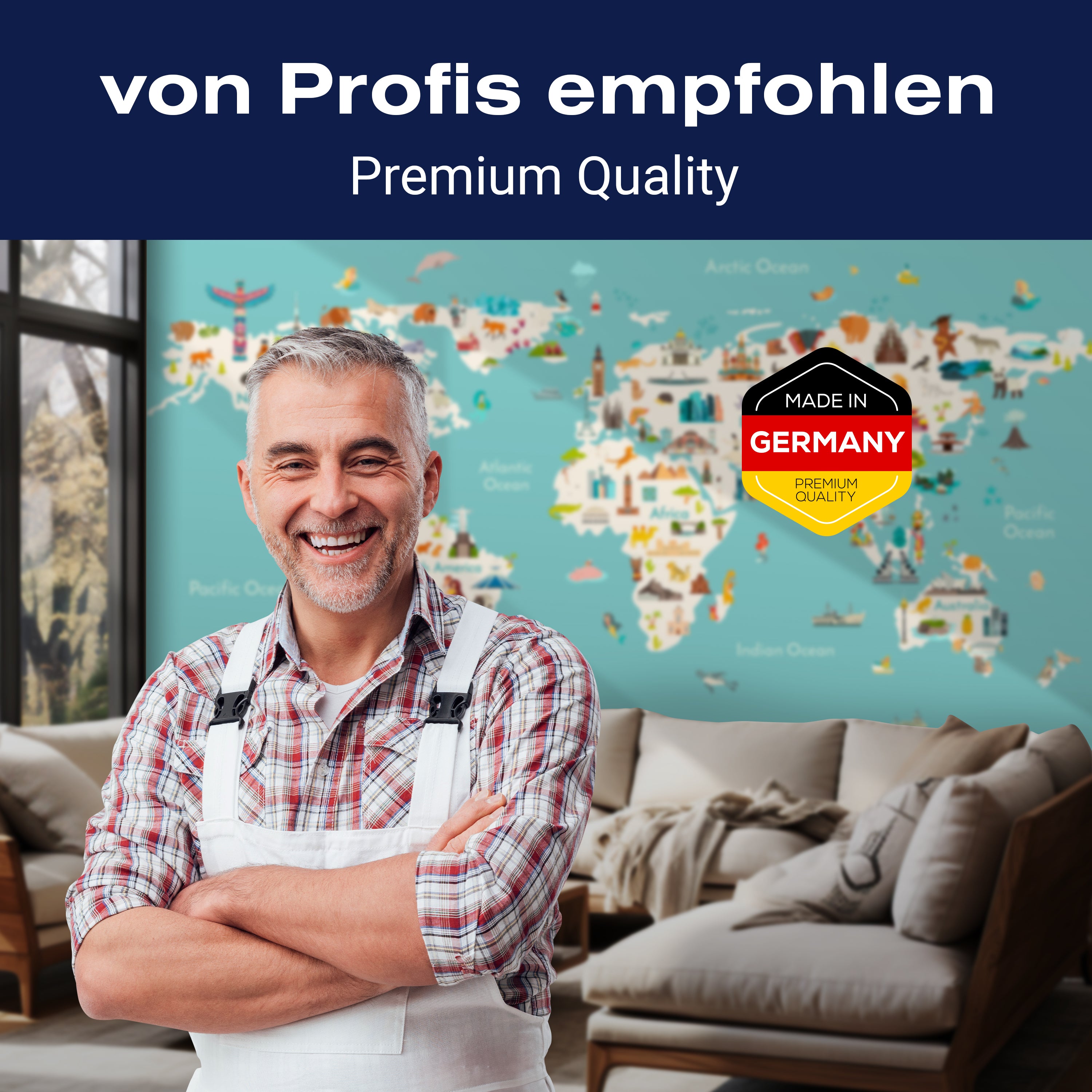 Fototapete bunte Weltkarte Kinder Figuren Atlas M6657 - Bild 5 Fototapete bunte Weltkarte Kinder Figuren Atlas M6657 - Bild 5