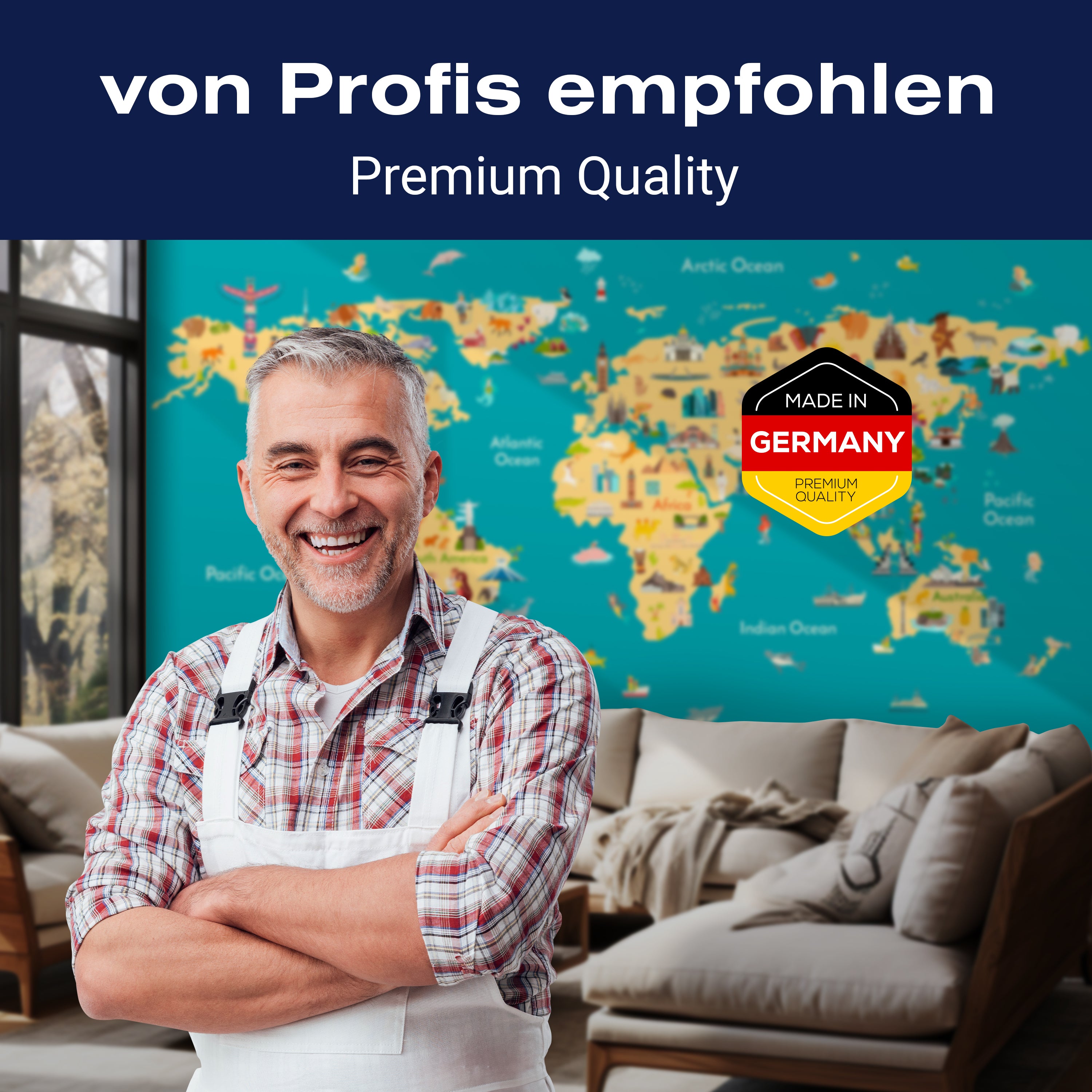 Fototapete bunte Weltkarte Figuren Kinder M6658 - Bild 5 Fototapete bunte Weltkarte Figuren Kinder M6658 - Bild 5