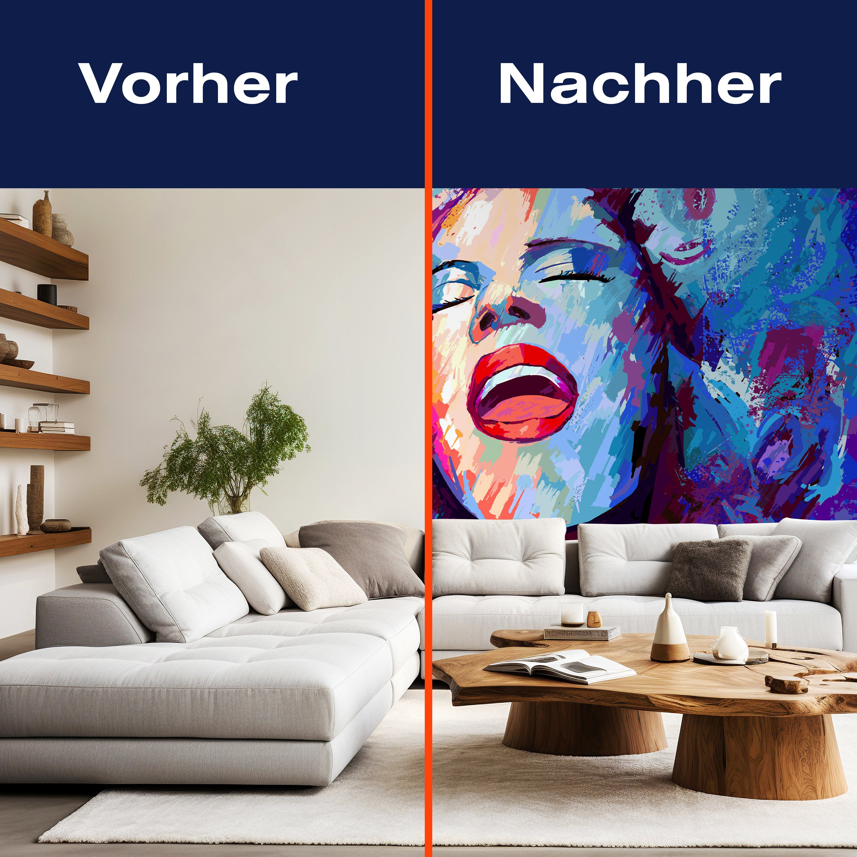 Fototapete Frau Gemälde Kunst M6680 - Bild 9 Fototapete Frau Gemälde Kunst M6680 - Bild 9