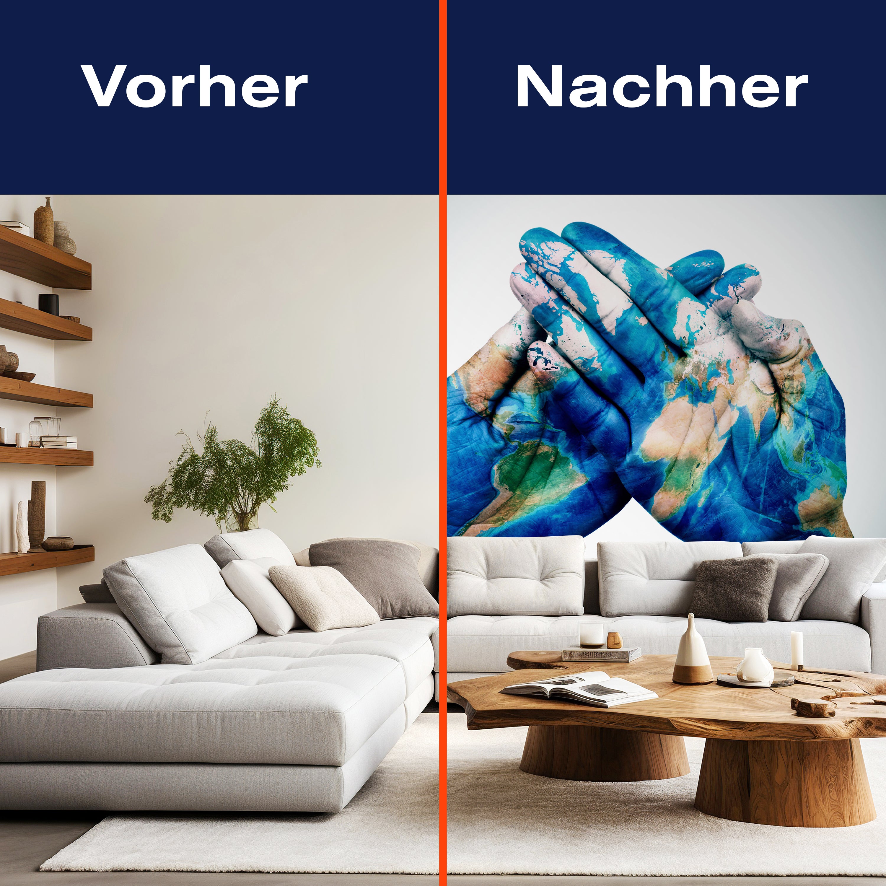 Fototapete Hände Erde Weltkarte M6687 - Bild 9 Fototapete Hände Erde Weltkarte M6687 - Bild 9