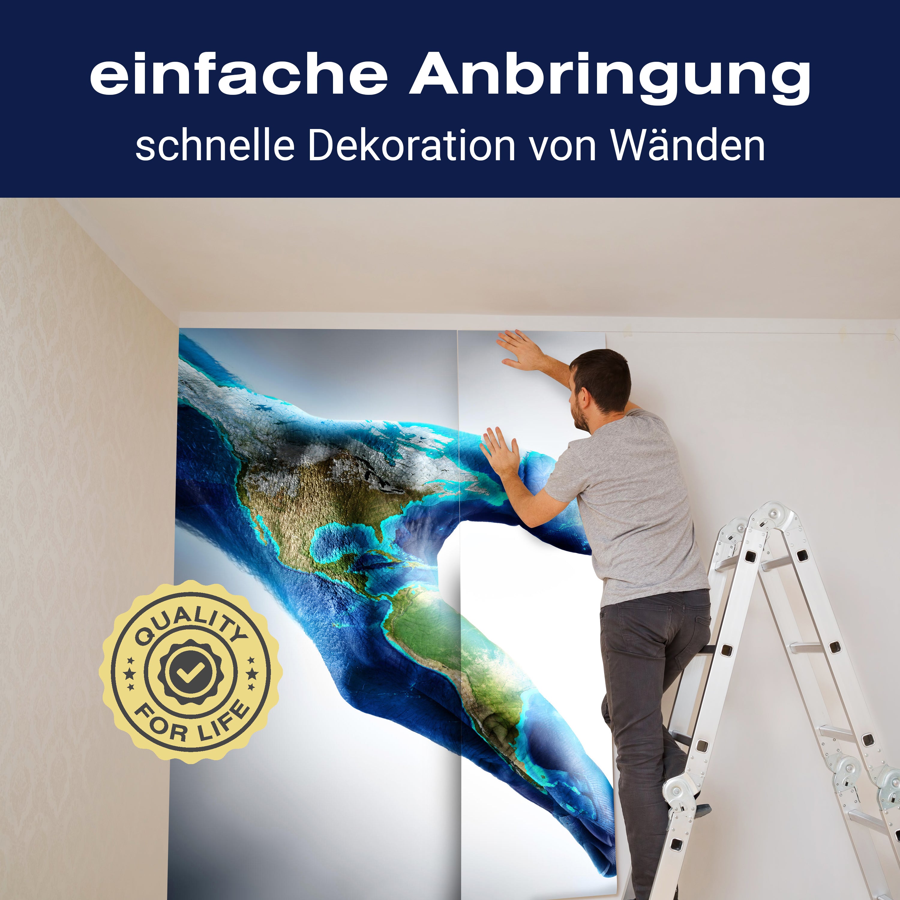 Fototapete Hände Weltkarte Herz M6688 - Bild 3 Fototapete Hände Weltkarte Herz M6688 - Bild 3