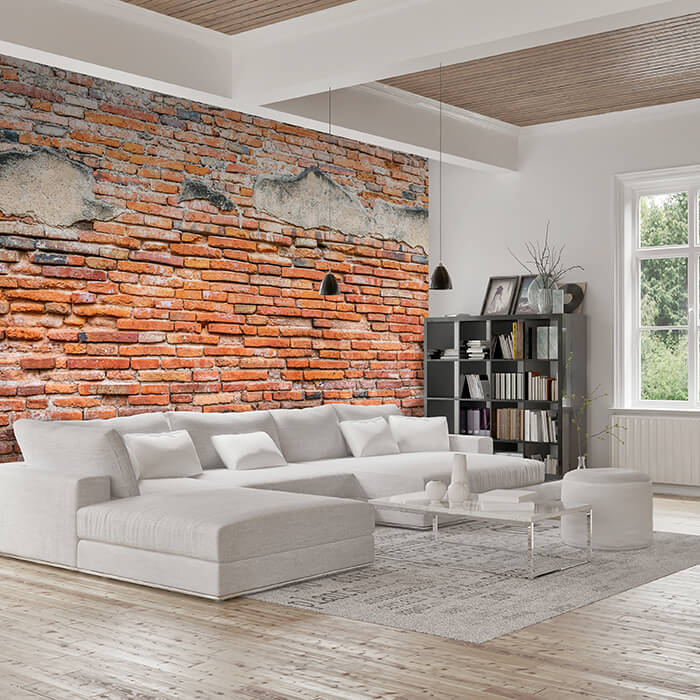 Fototapete alte Ziegelwand Backstein M6705 - Bild 1 Fototapete alte Ziegelwand Backstein M6705 - Bild 1