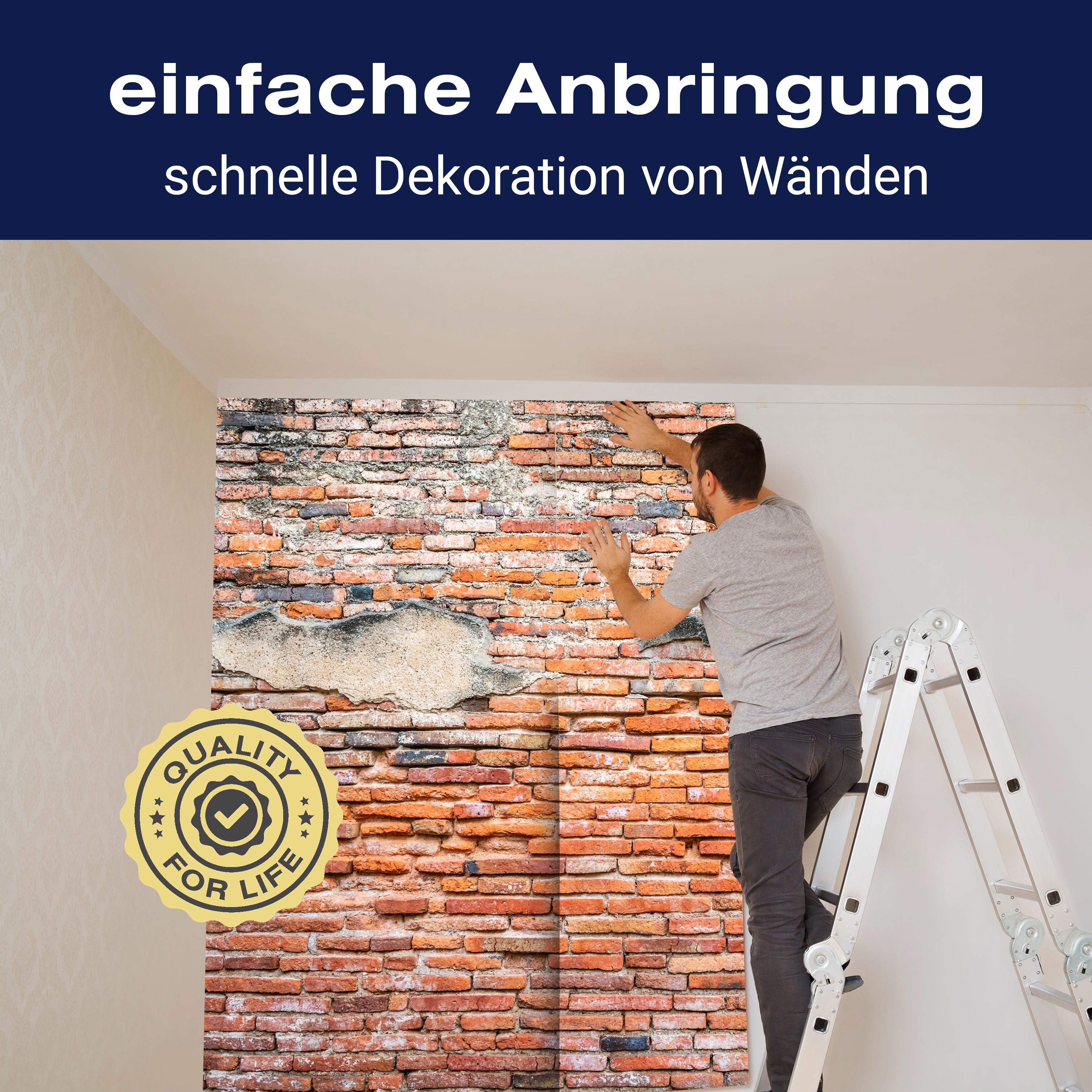 Fototapete alte Ziegelwand Backstein M6705 - Bild 3 Fototapete alte Ziegelwand Backstein M6705 - Bild 3