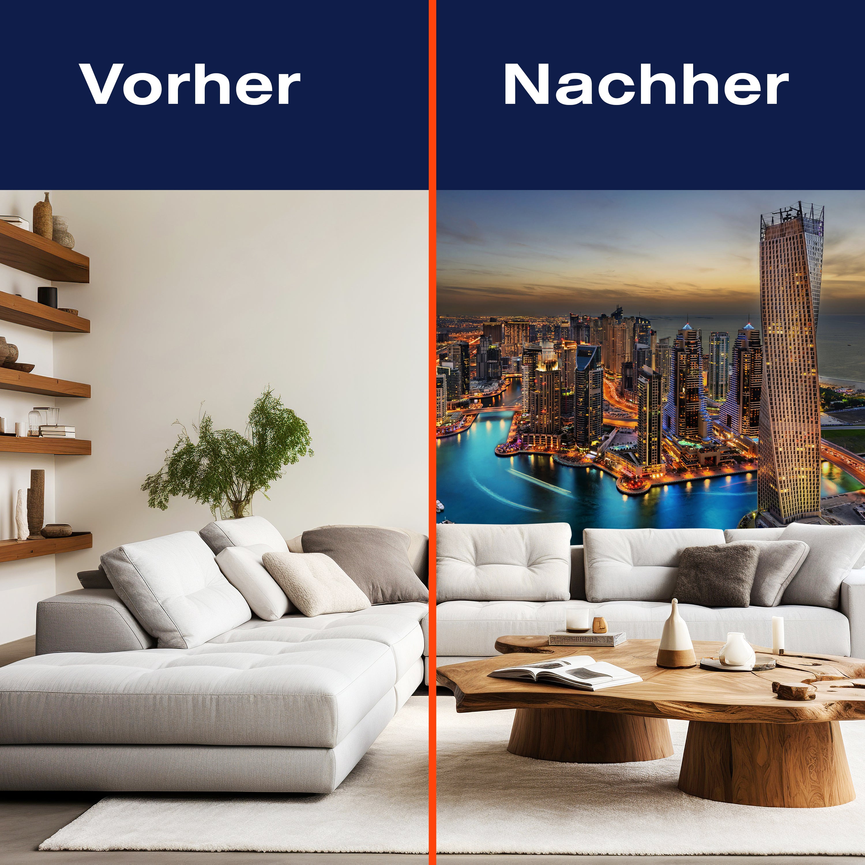 Fototapete Skyline Dubai Nacht Hafen M6709 - Bild 9 Fototapete Skyline Dubai Nacht Hafen M6709 - Bild 9