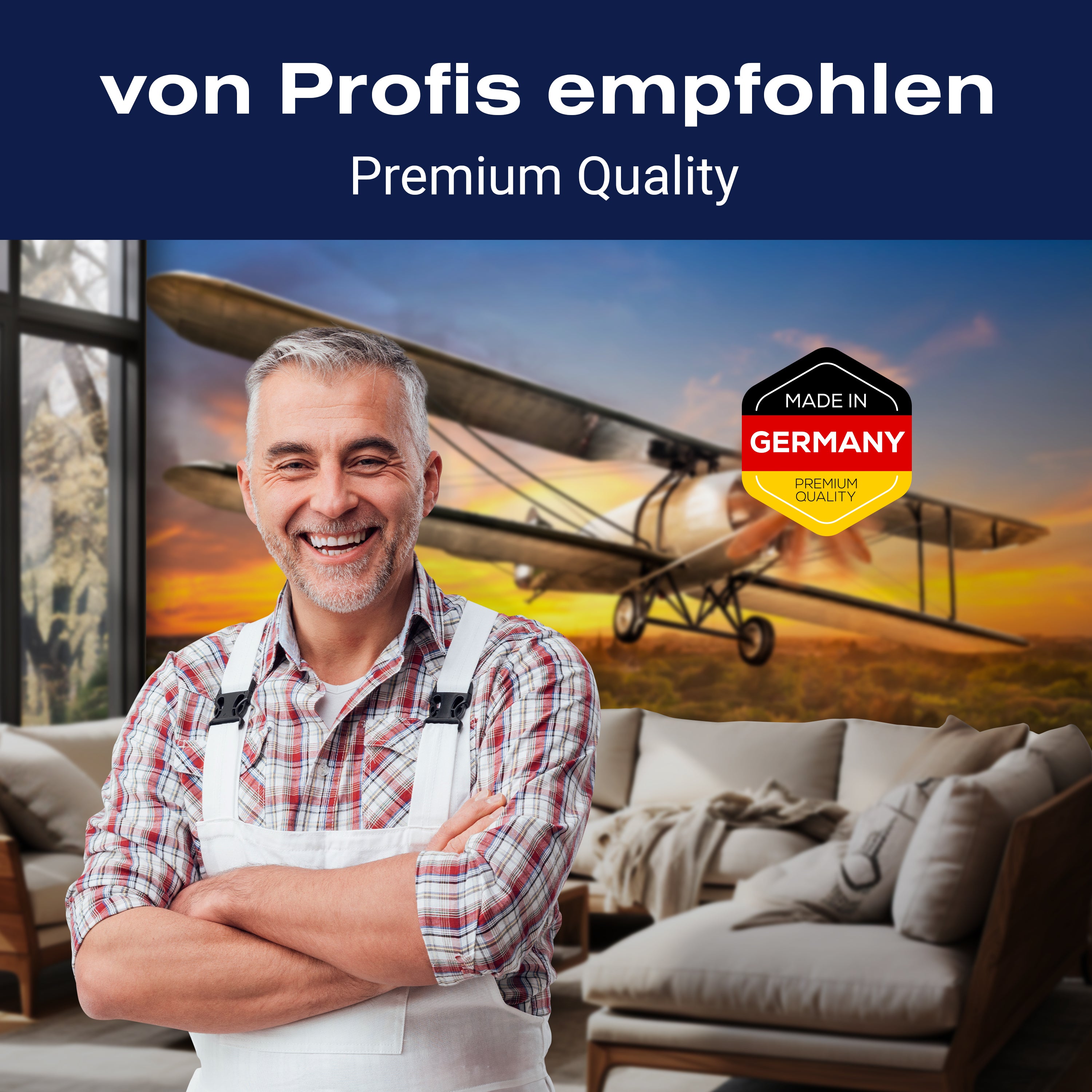 Fototapete altes Propellerflugzeug Doppeldecker M6711 - Bild 5 Fototapete altes Propellerflugzeug Doppeldecker M6711 - Bild 5