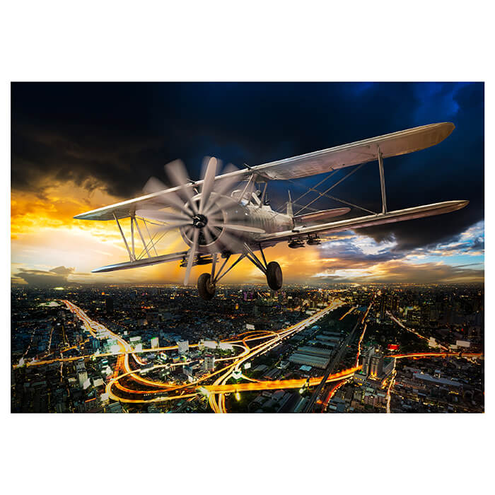 Fototapete Propellerflugzeug alt Nacht M6712 - Bild 2 Fototapete Propellerflugzeug alt Nacht M6712 - Bild 2