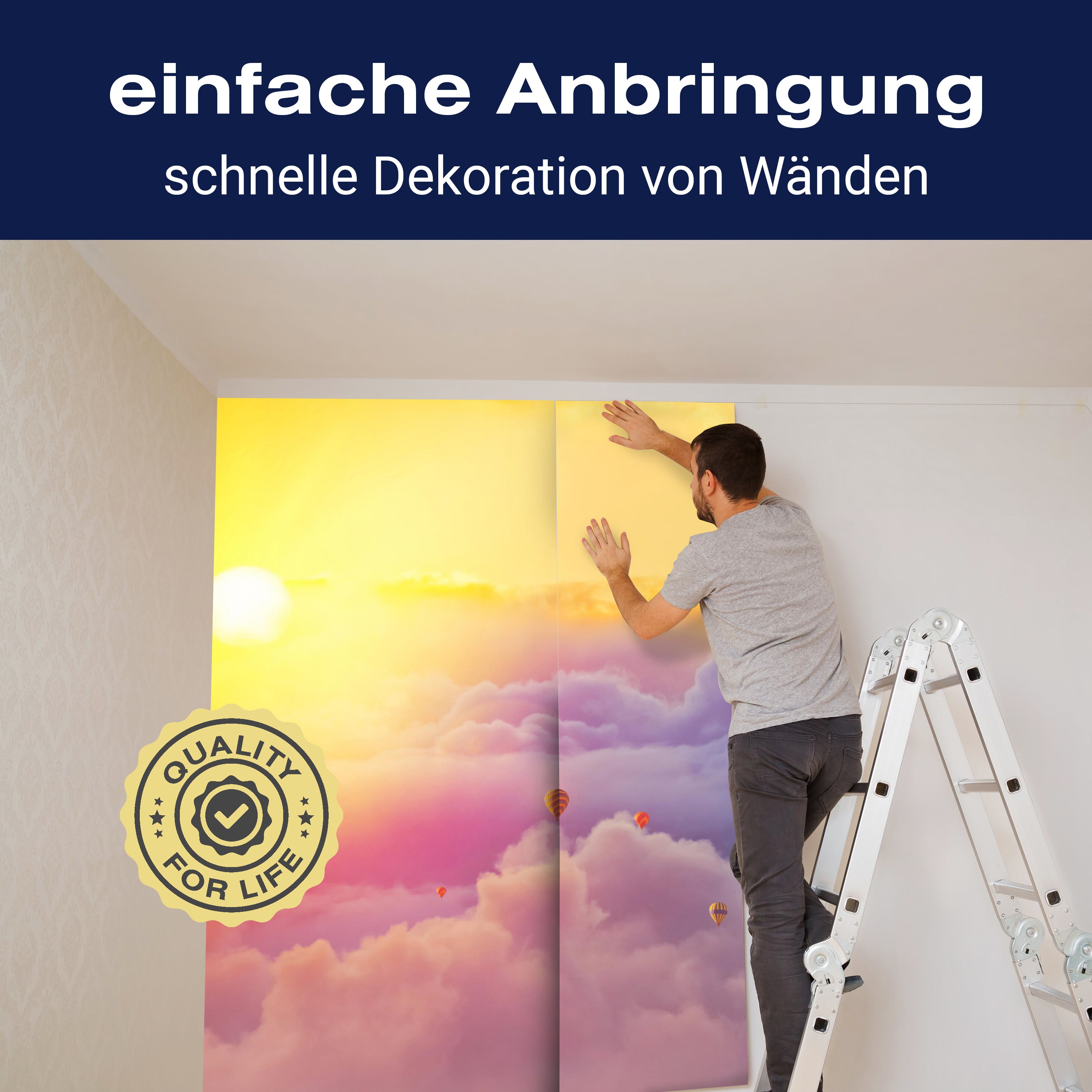 Fototapete Heißluftballon Sonne Himmel M6713 - Bild 3 Fototapete Heißluftballon Sonne Himmel M6713 - Bild 3