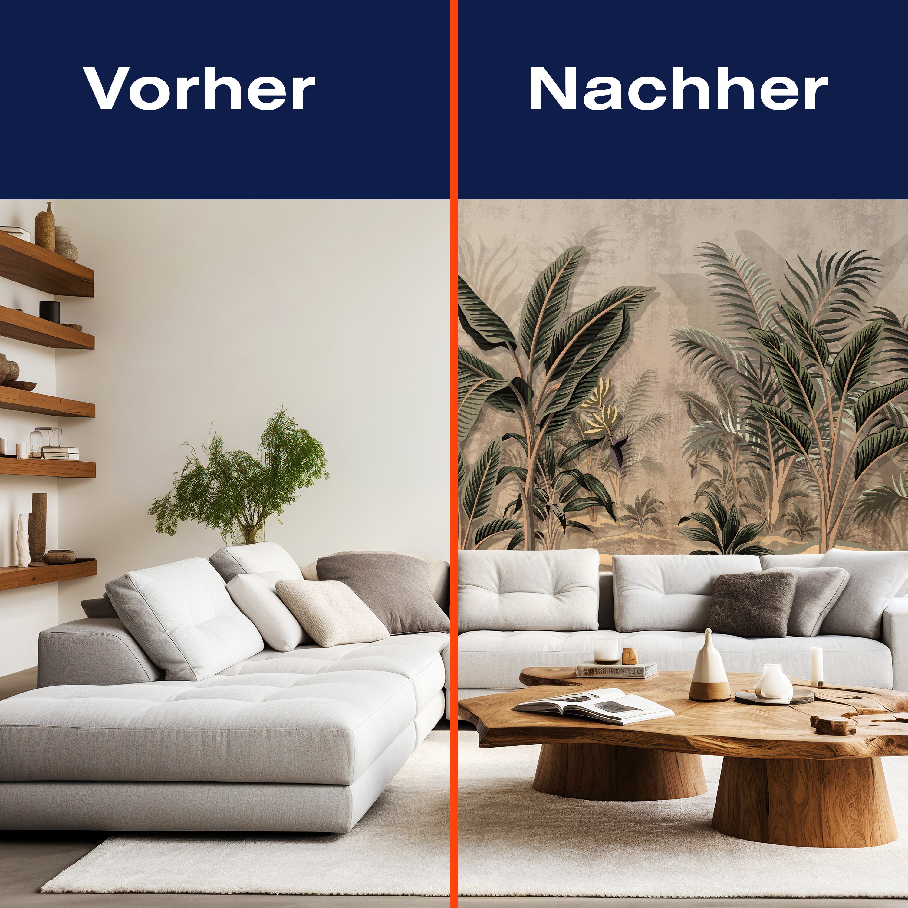 Fototapete Palmen Vintage Papier M6719 - Bild 9 Fototapete Palmen Vintage Papier M6719 - Bild 9