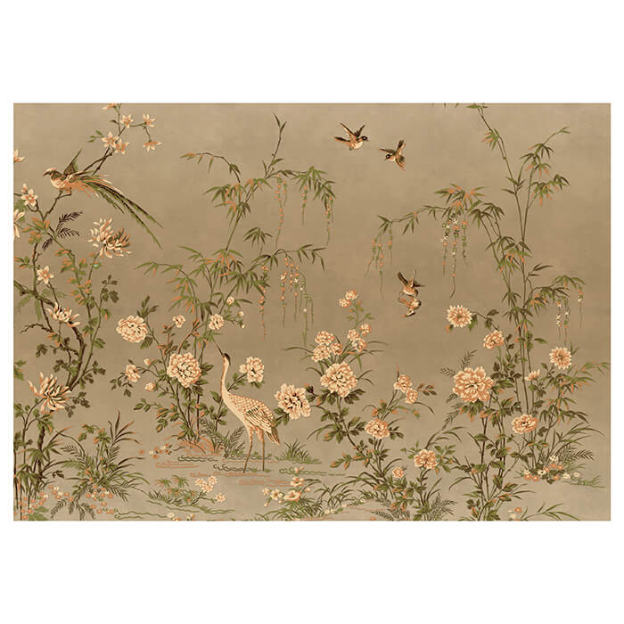 Fototapete Bambus Vögel Vintage M6723 - Bild 2 Fototapete Bambus Vögel Vintage M6723 - Bild 2