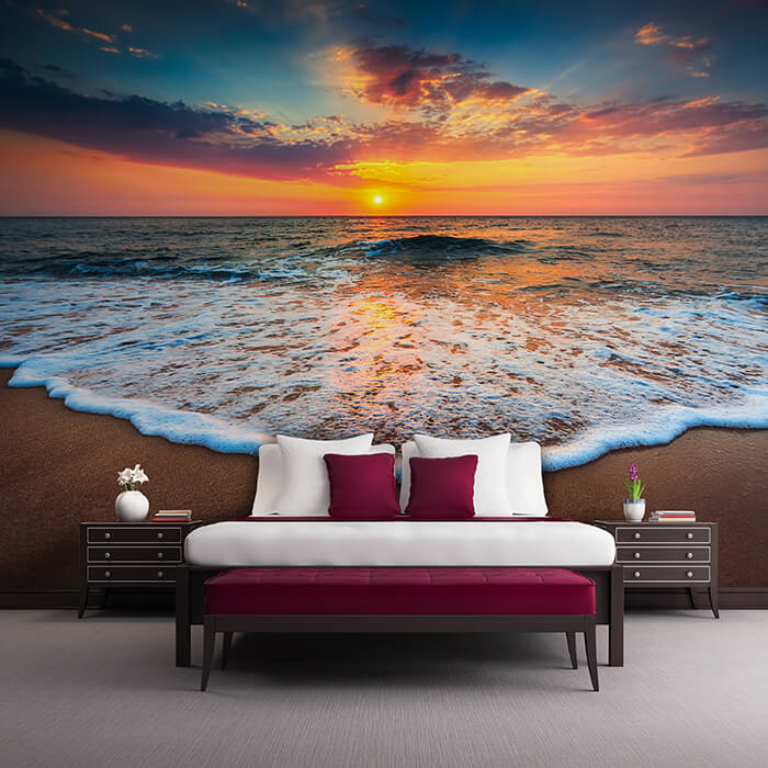 Fototapete Meer Strand Sonnenuntergang M6744 - Bild 1 Fototapete Meer Strand Sonnenuntergang M6744 - Bild 1