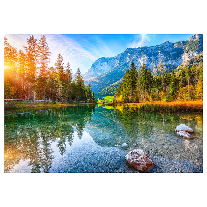 Fototapete Bergsee Alpen Wald M6746 - Bild 2 Fototapete Bergsee Alpen Wald M6746 - Bild 2