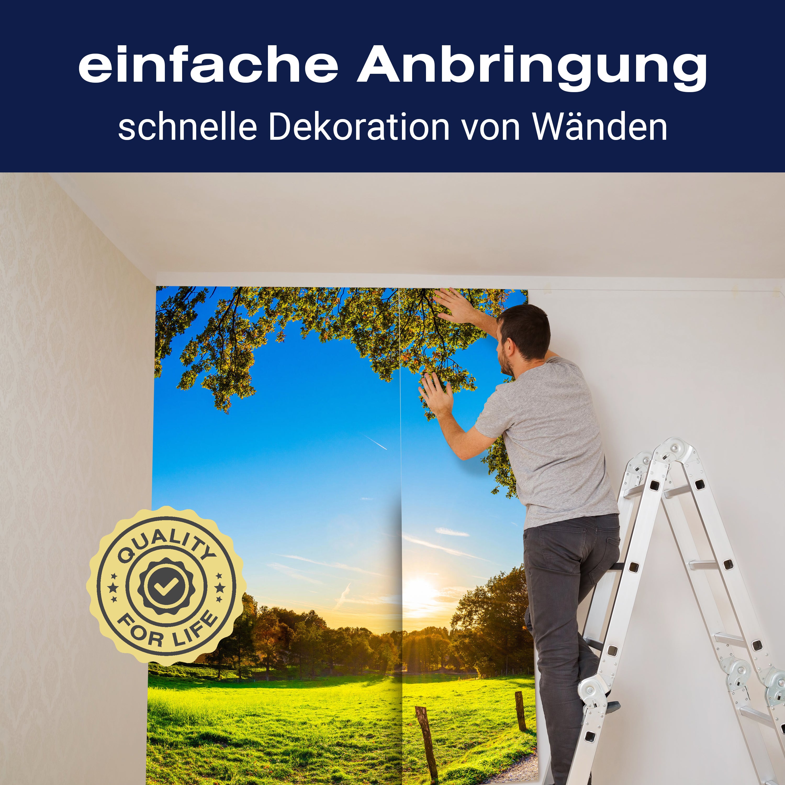 Fototapete Weg Feld Wiese M6747 - Bild 3 Fototapete Weg Feld Wiese M6747 - Bild 3