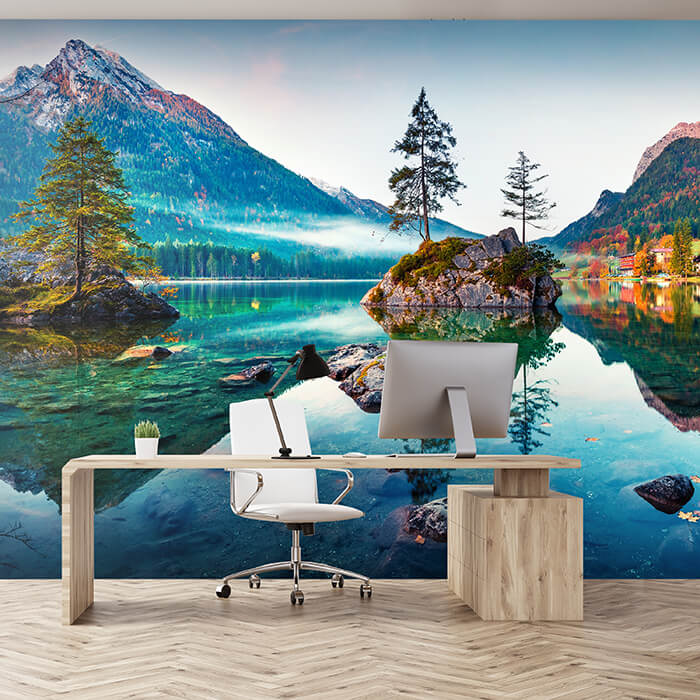 Fototapete See Alpen Berge Wald M6750 - Bild 1 Fototapete See Alpen Berge Wald M6750 - Bild 1