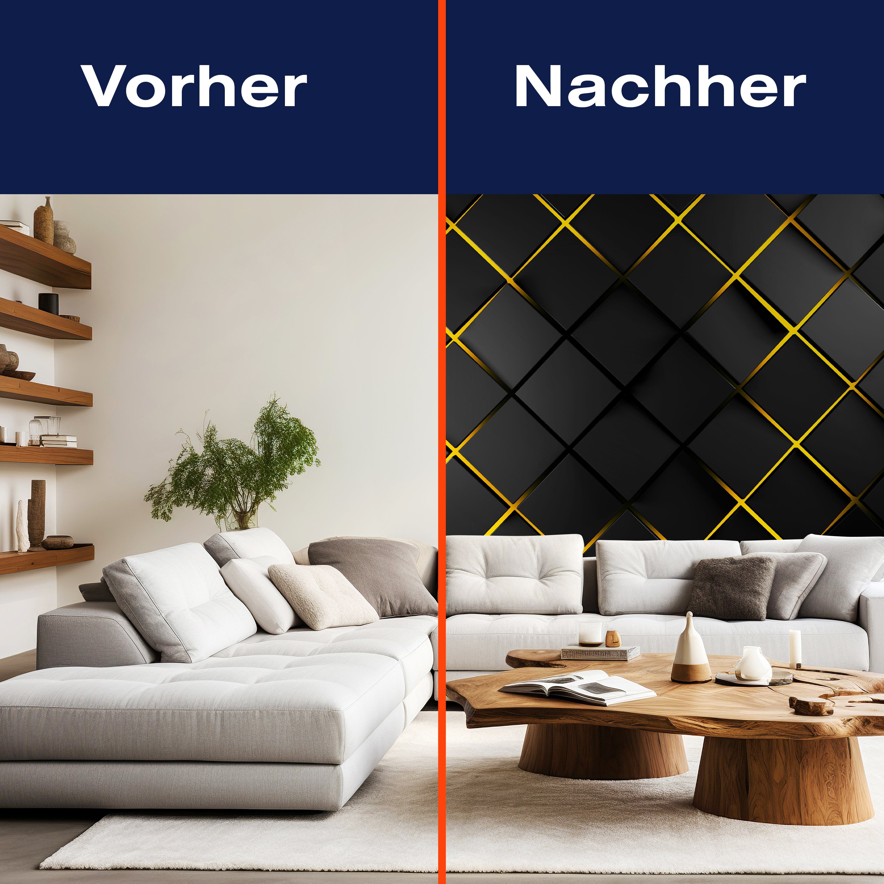 Fototapete schwarze Quadrate 3D Effekt M6781 - Bild 9 Fototapete schwarze Quadrate 3D Effekt M6781 - Bild 9