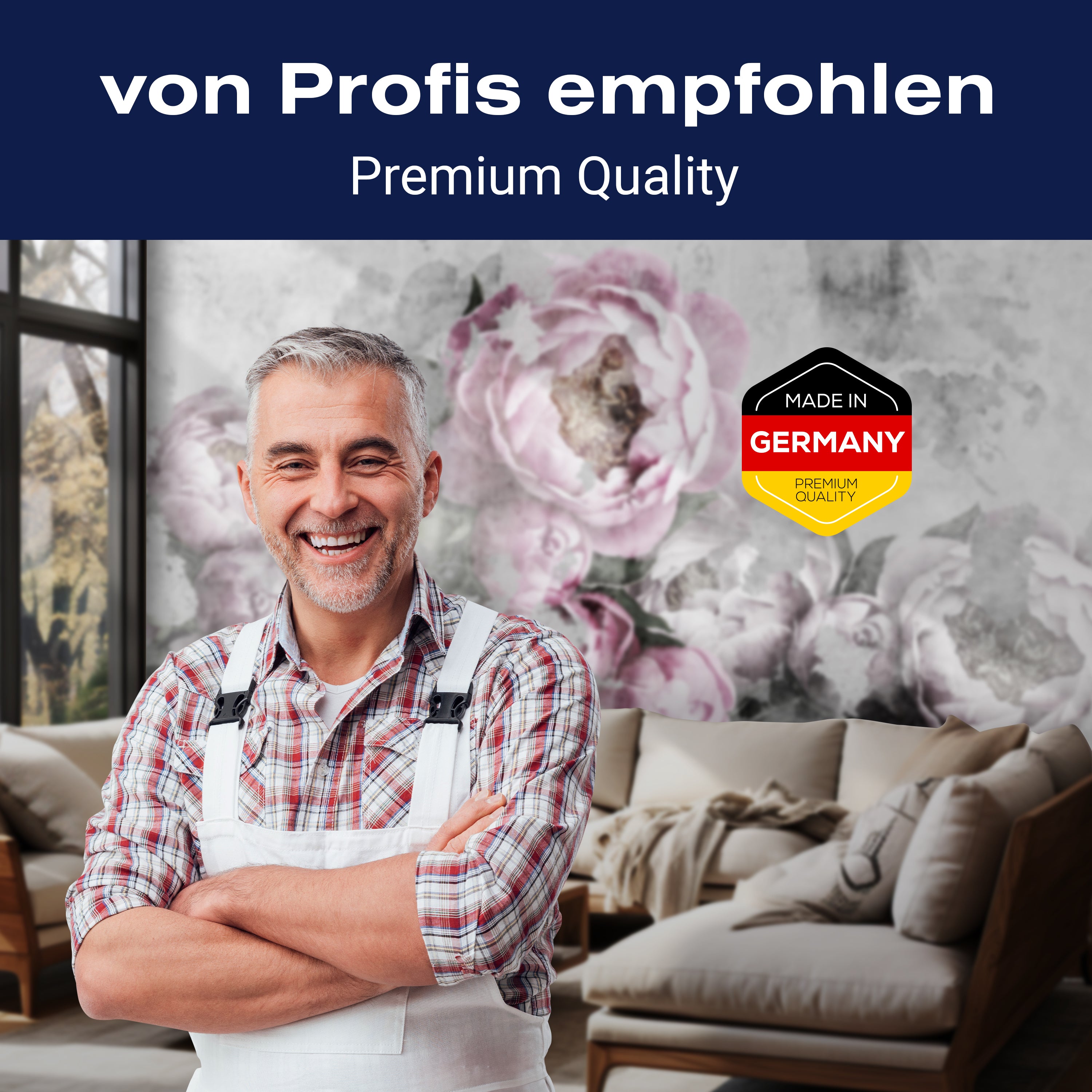 Fototapete rosa Blumen Vintage Pflanzen M6796 - Bild 5 Fototapete rosa Blumen Vintage Pflanzen M6796 - Bild 5