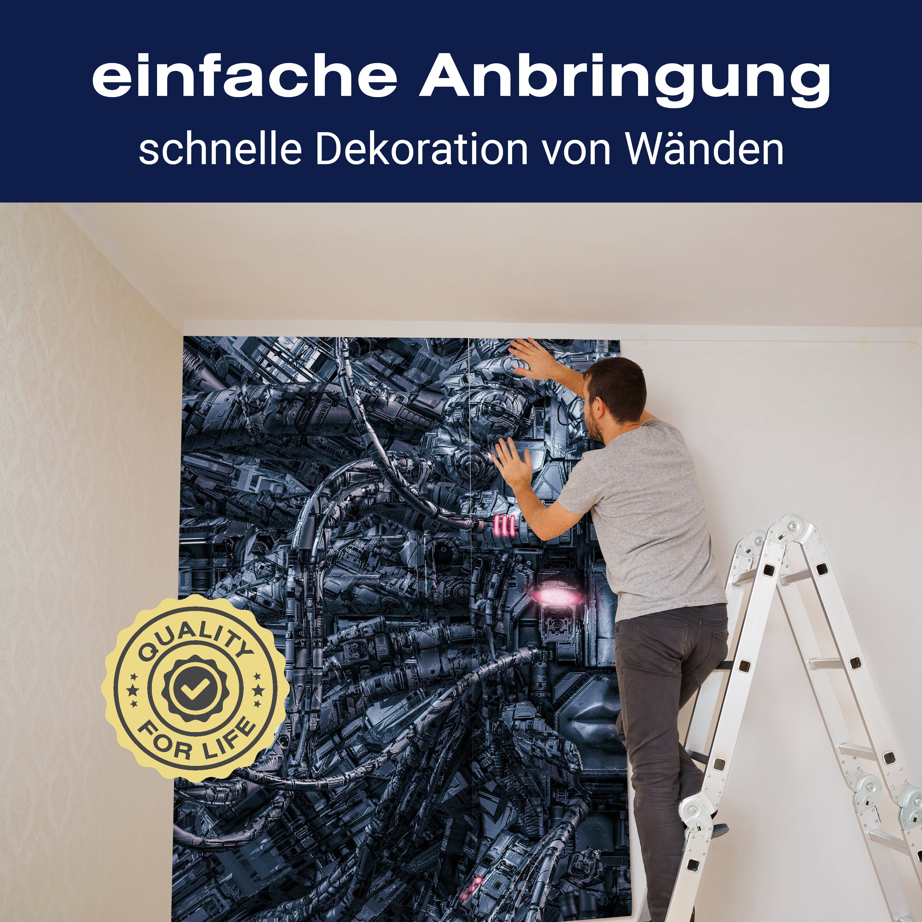 Fototapete Android Metall Science Fiction M6803 - Bild 3 Fototapete Android Metall Science Fiction M6803 - Bild 3