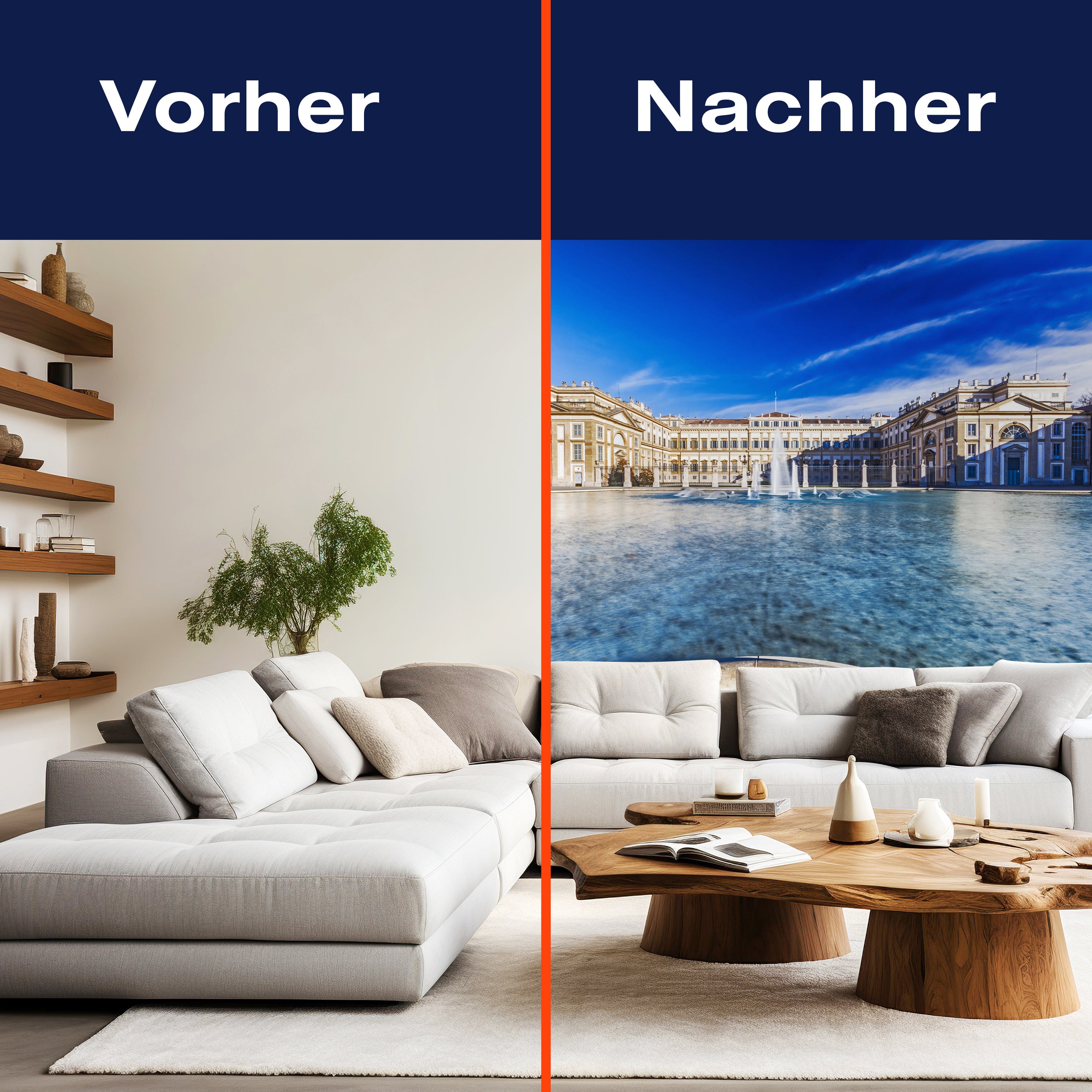 Fototapete Springbrunnen Haus Italien M6808 - Bild 9 Fototapete Springbrunnen Haus Italien M6808 - Bild 9