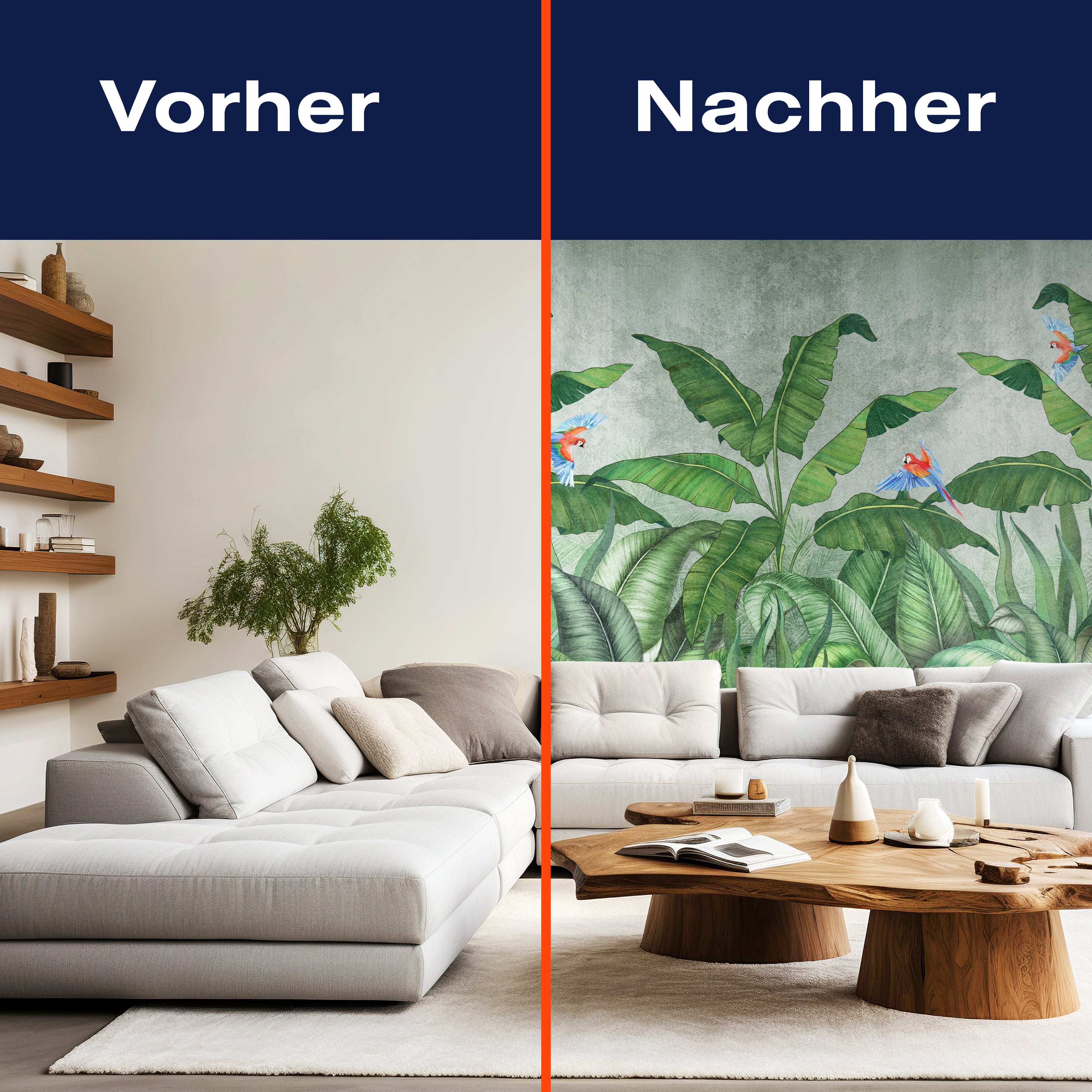 Fototapete Papageien Palme Vögel M6814 - Bild 9 Fototapete Papageien Palme Vögel M6814 - Bild 9