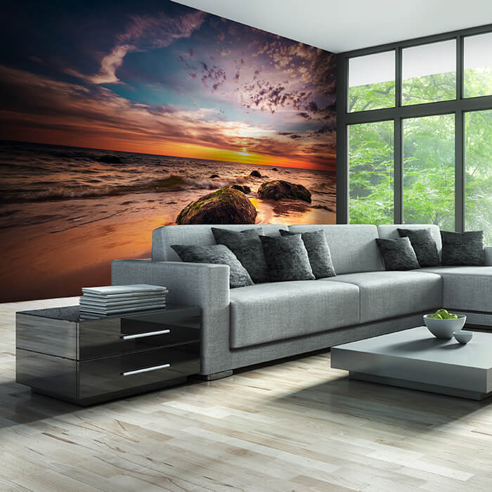 Fototapete Meer Strand Steine M6816 - Bild 1 Fototapete Meer Strand Steine M6816 - Bild 1