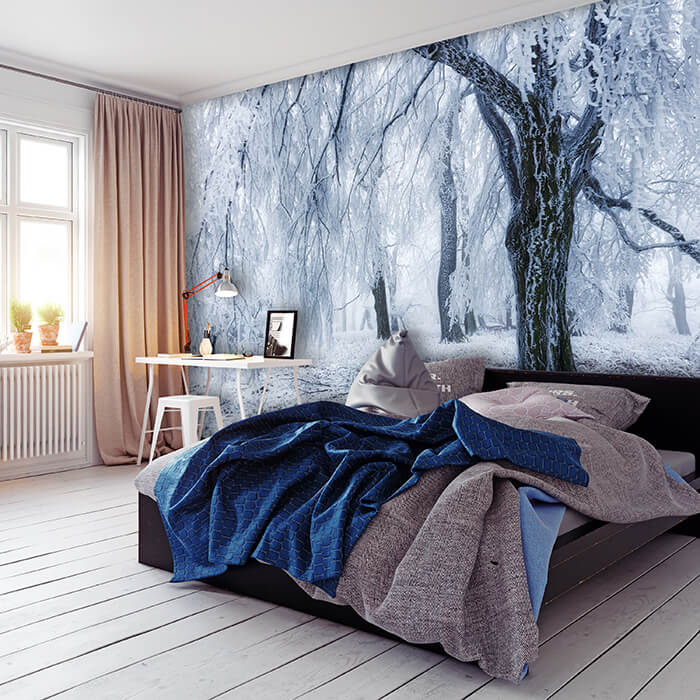 Fototapete Schnee Winter Wald M6817 - Bild 1 Fototapete Schnee Winter Wald M6817 - Bild 1