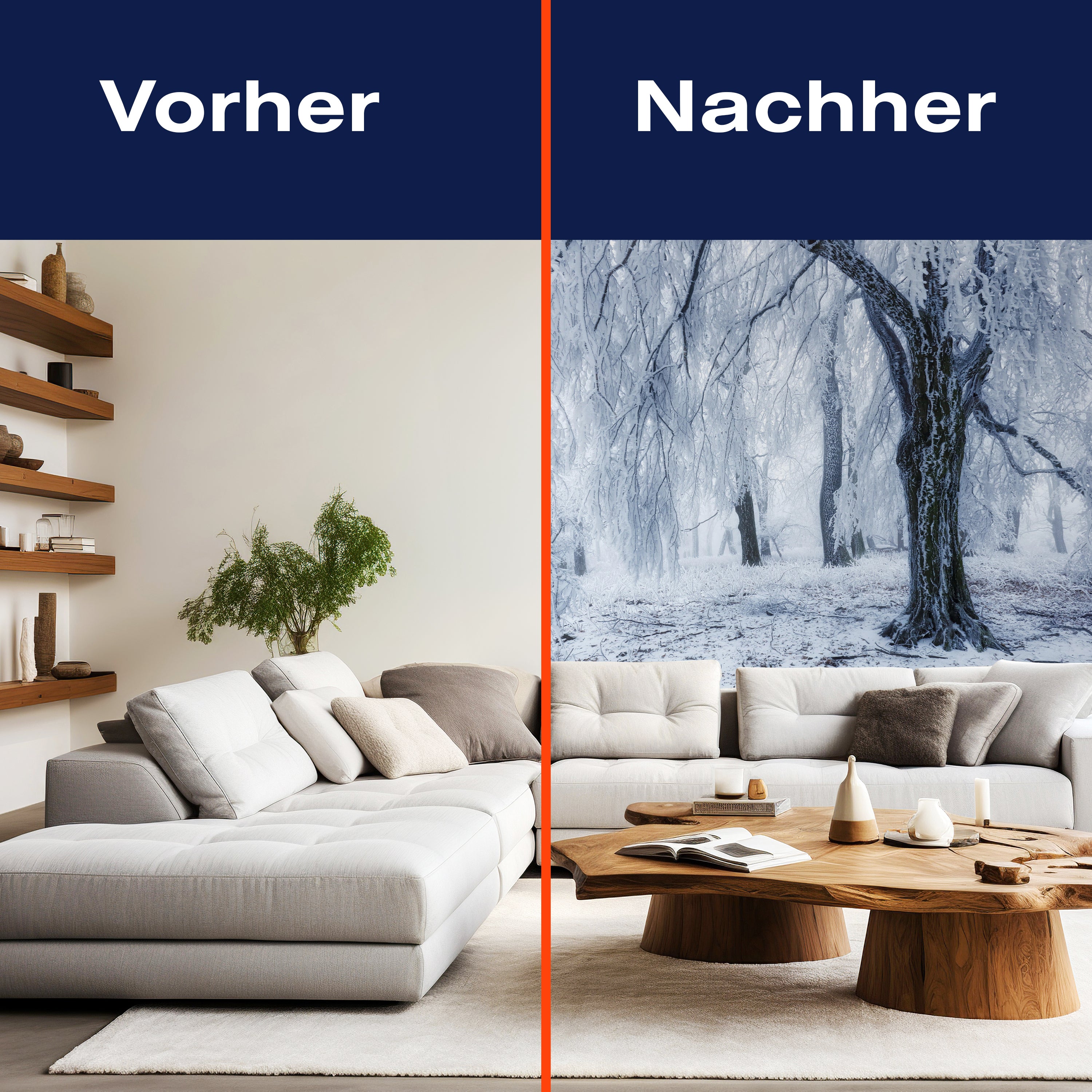 Fototapete Schnee Winter Wald M6817 - Bild 9 Fototapete Schnee Winter Wald M6817 - Bild 9