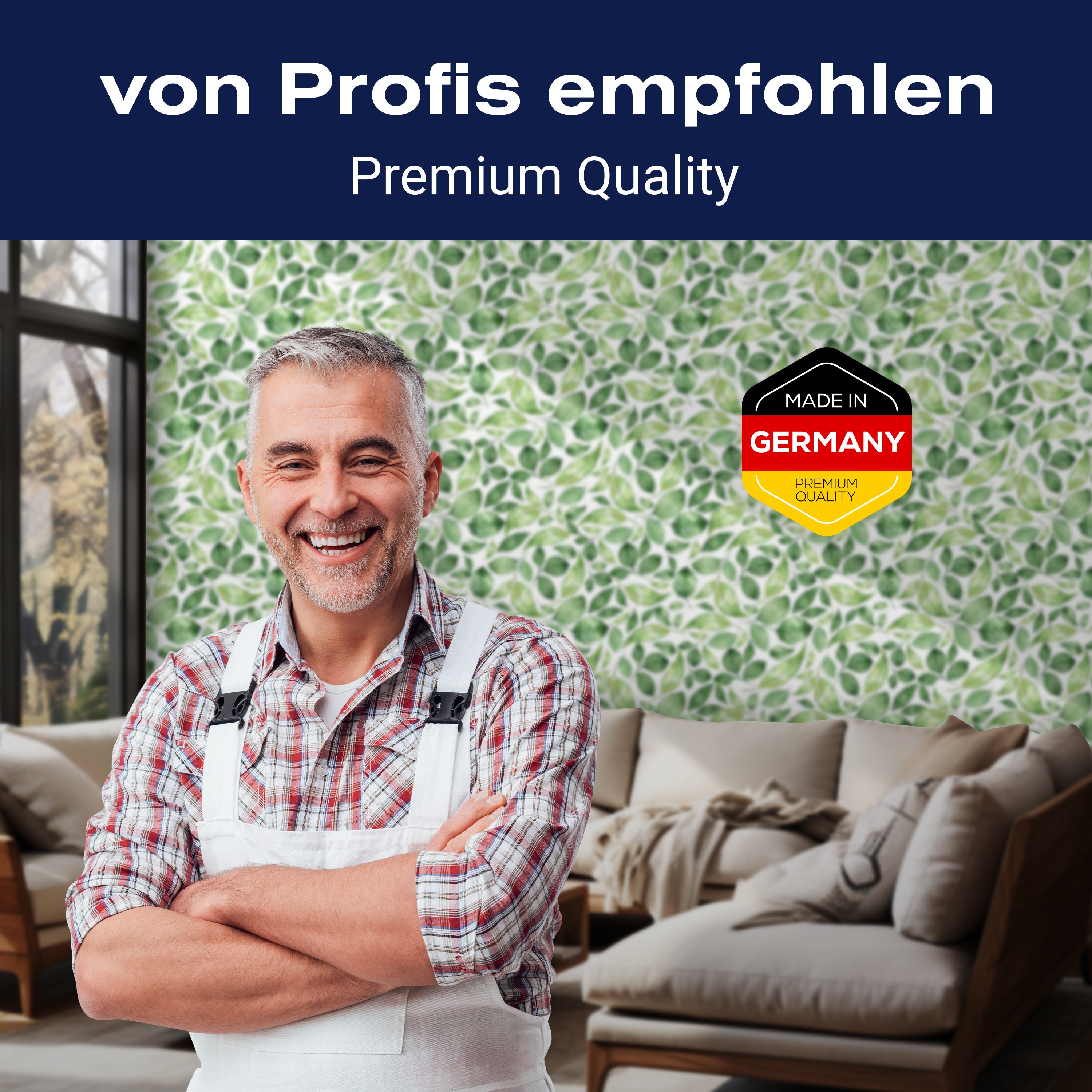 Fototapete Blätter Zweige grün M6819 - Bild 5 Fototapete Blätter Zweige grün M6819 - Bild 5